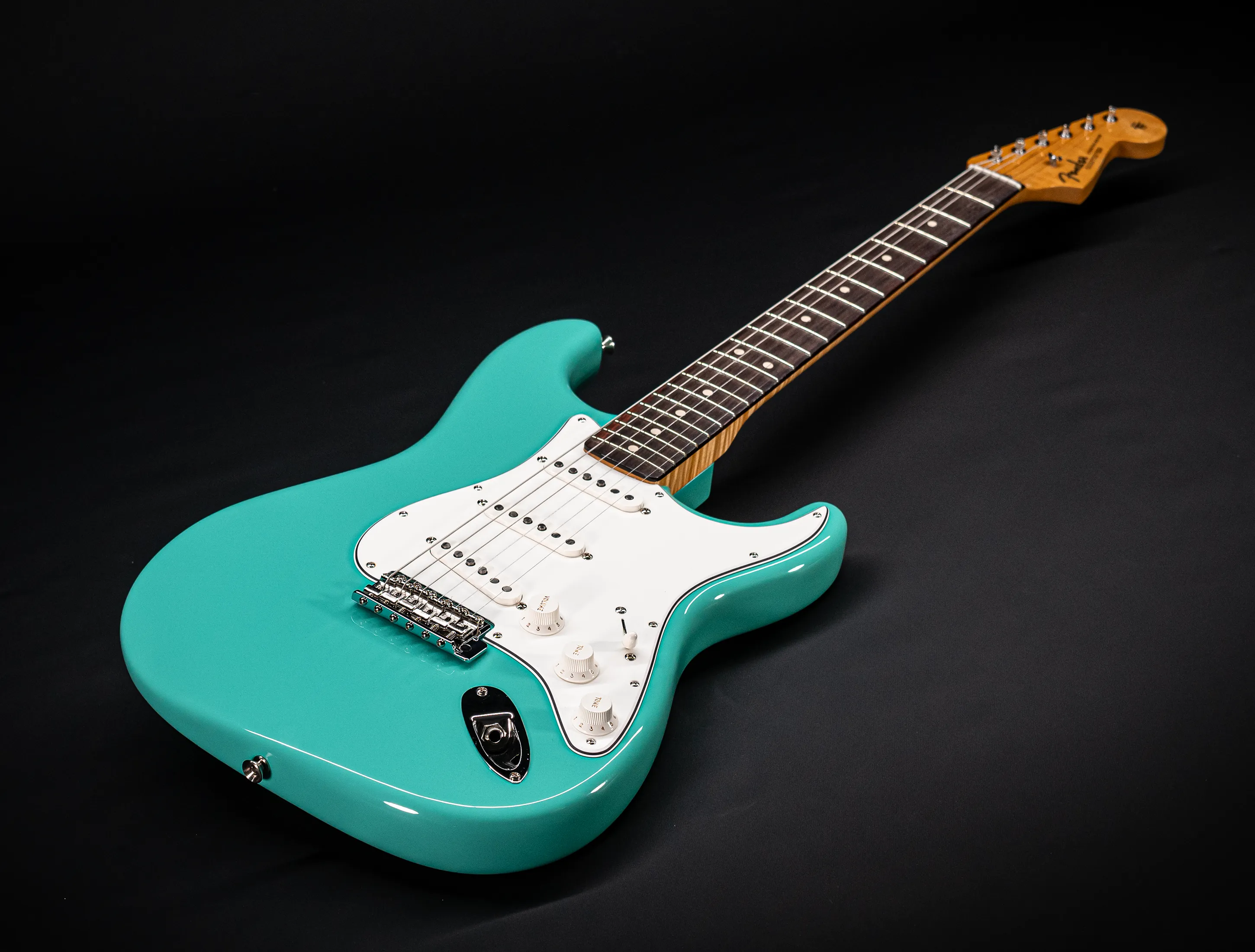 Fender MBD 1963 Stratocaster GLOSS NOS flame Neck - Sea Foam Green