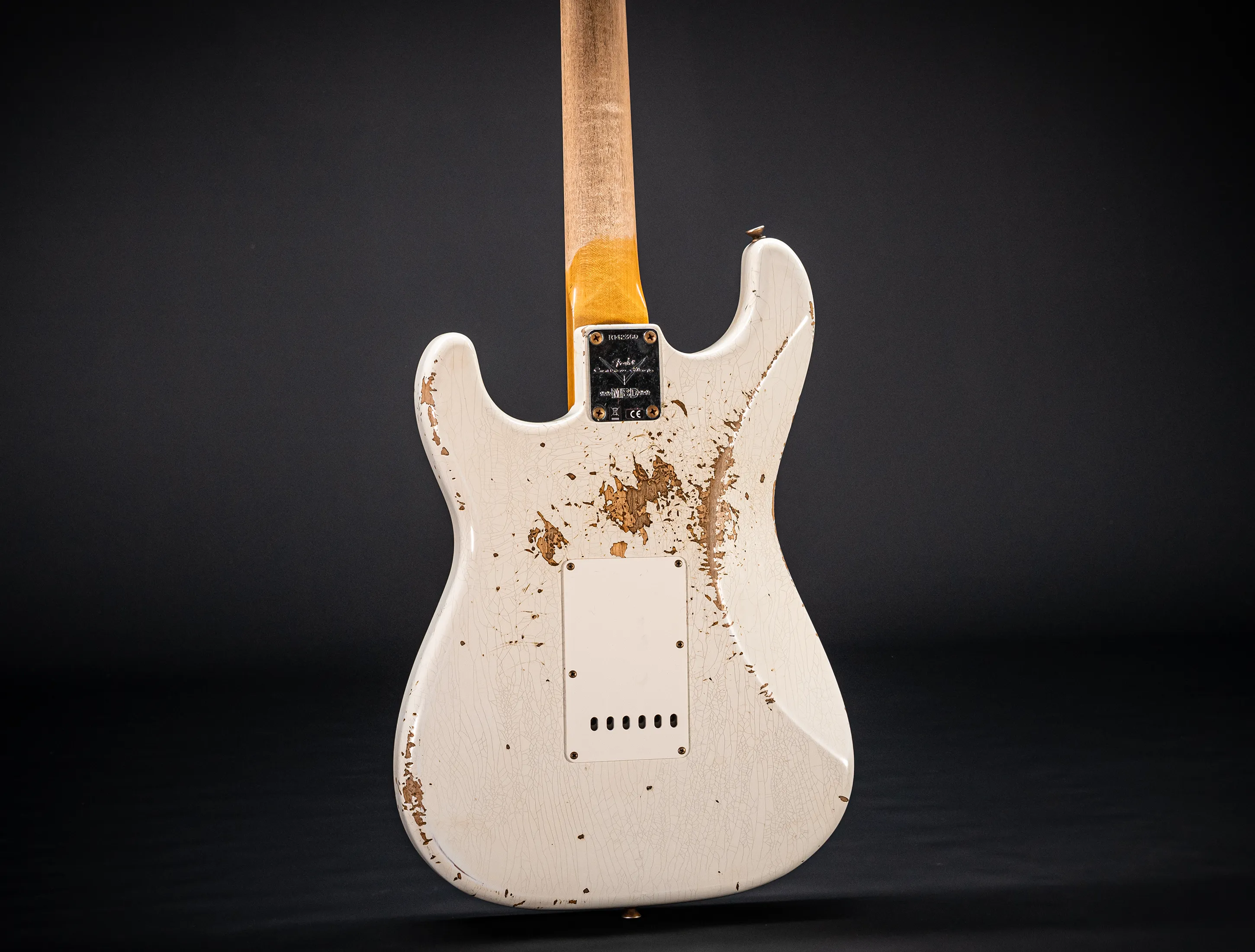 Fender MBD 1963 Stratocaster Heavy Relic - Super Faded Aged Olympic White