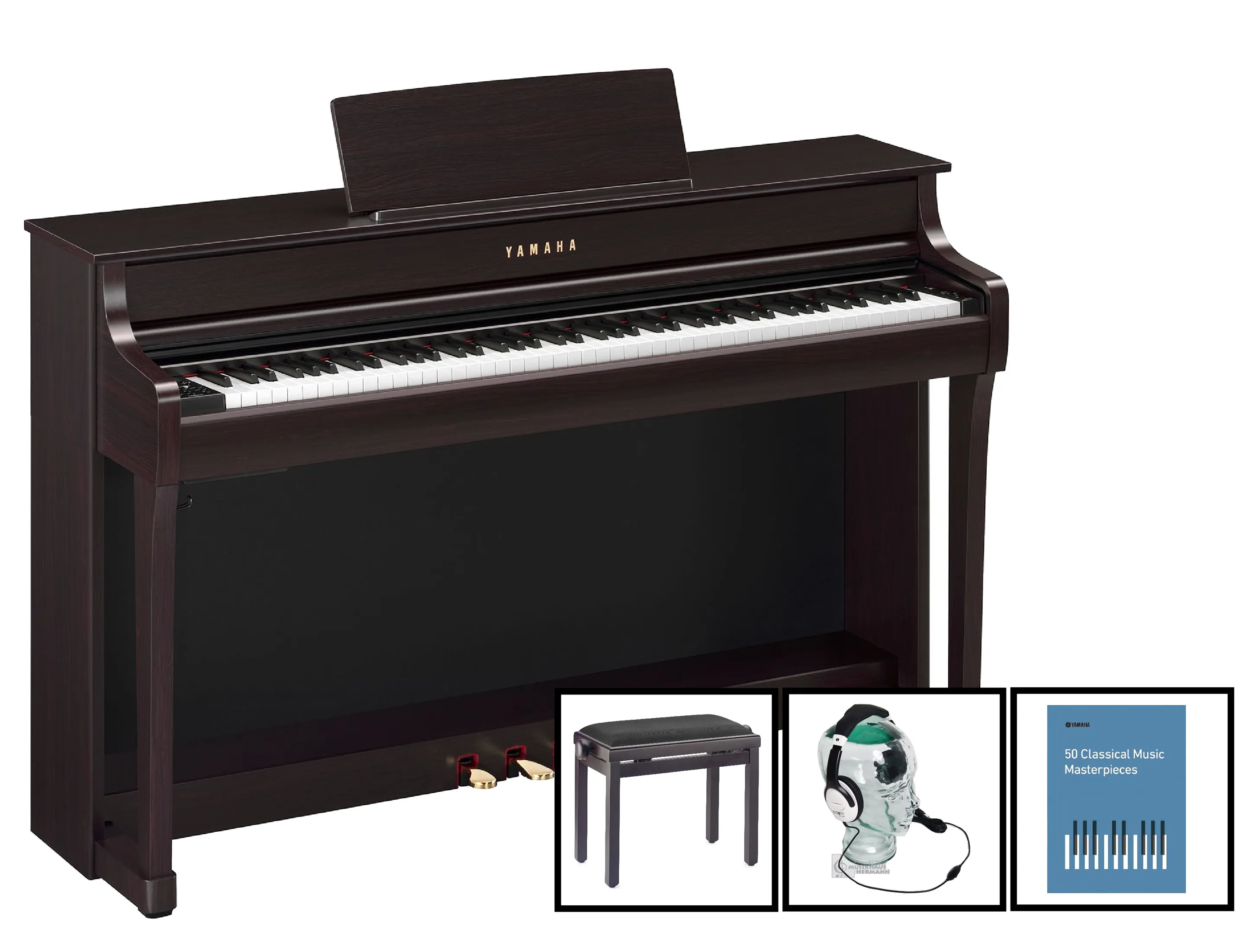 Yamaha CLP-835 R Rosenholz Bundle Set