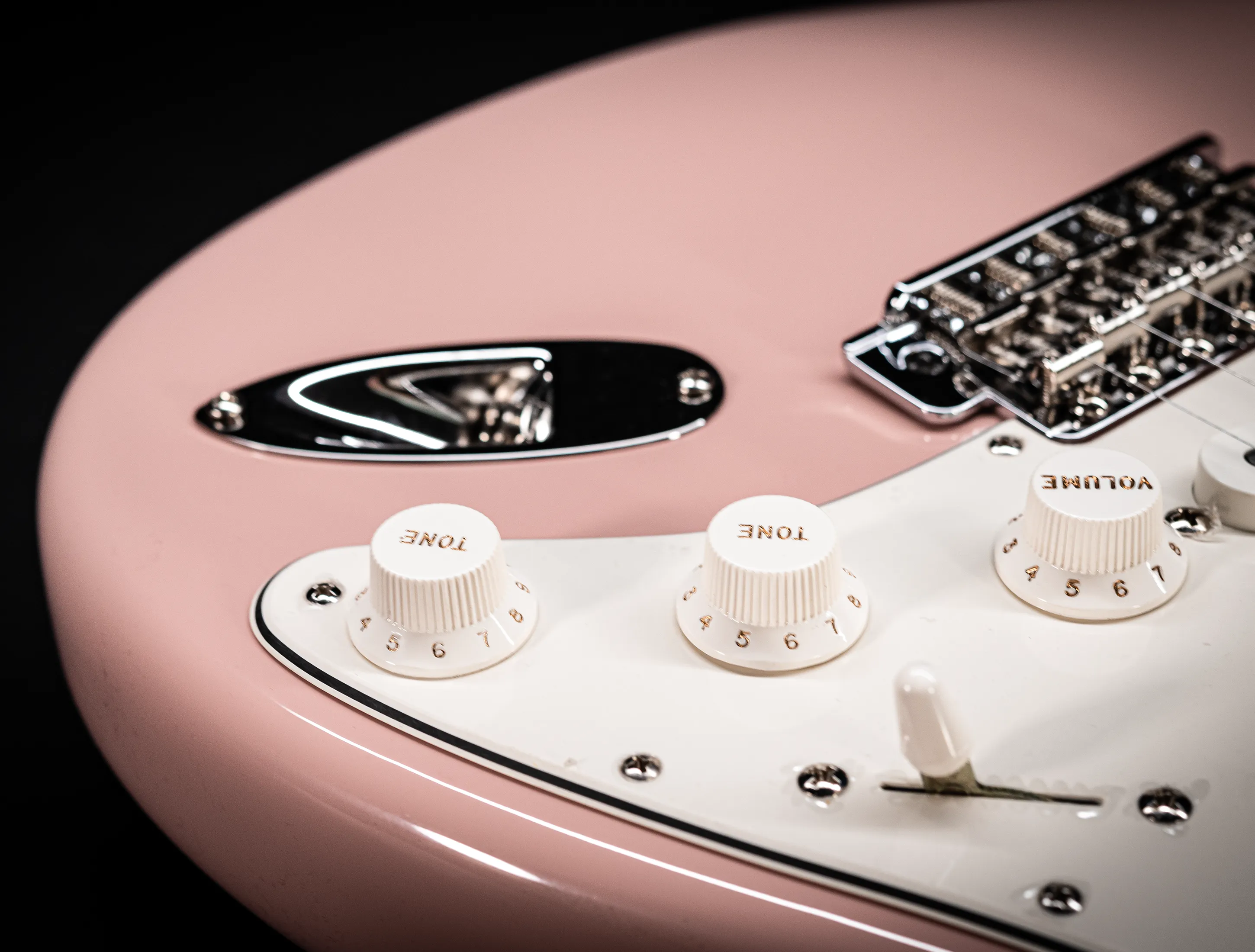 Fender MBD 1963 Stratocaster Prestige NOS flame Neck - Shell Pink