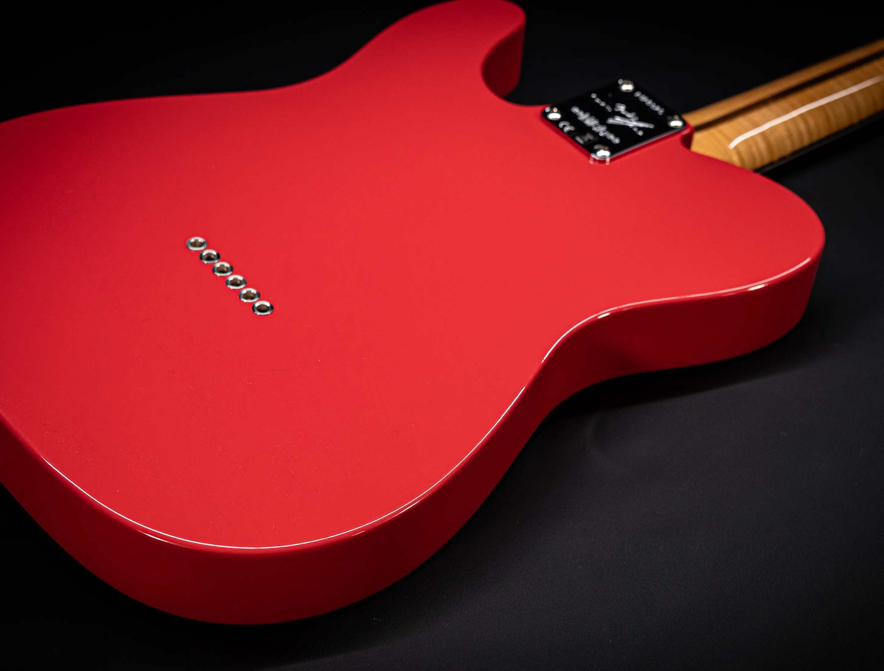a164311 Fender MBD Limited 1963 Telecaster Timeless NOS flame Neck - Fiesta Red