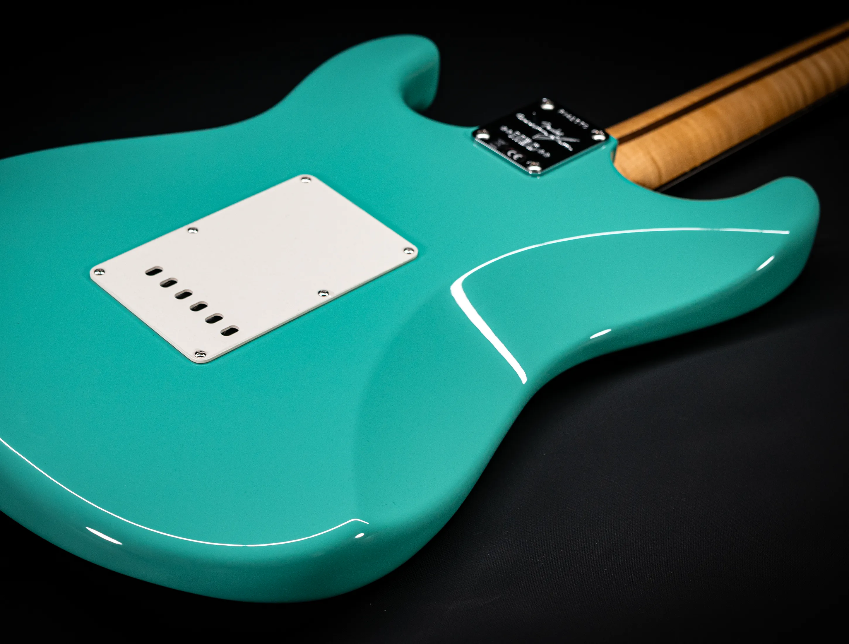 Fender MBD 1963 Stratocaster GLOSS NOS flame Neck - Sea Foam Green
