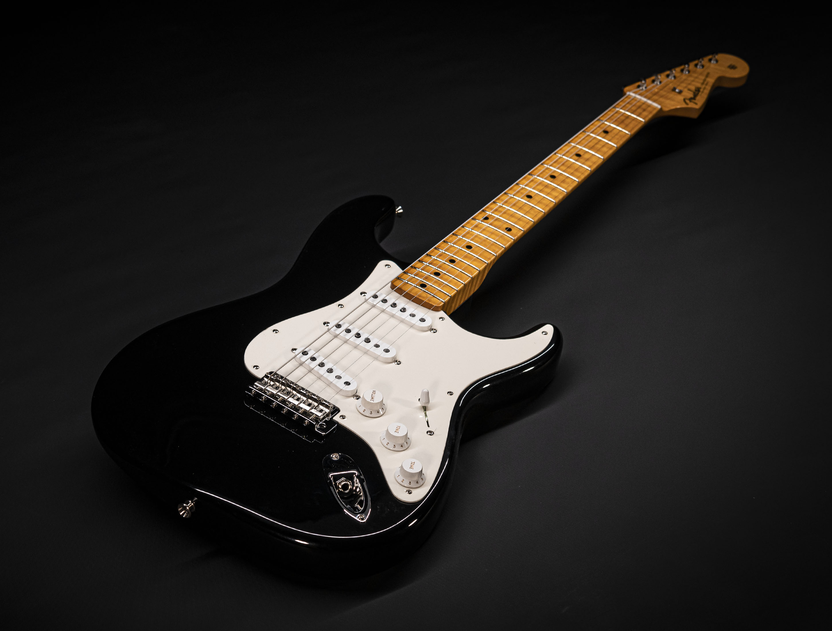 Fender MBD Limited 1957 Stratocaster Timeless NOS flame Neck - Black