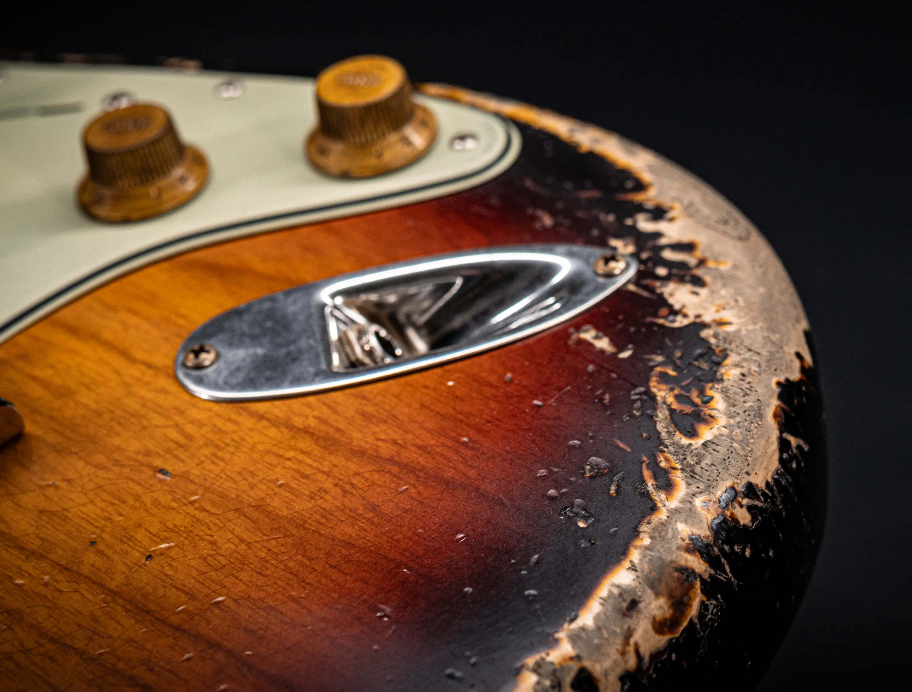 Fender MBD II 1962 Humbucker Hardtail Stratocaster MIDAS Super Heavy Relic - ASH Body Sunburst