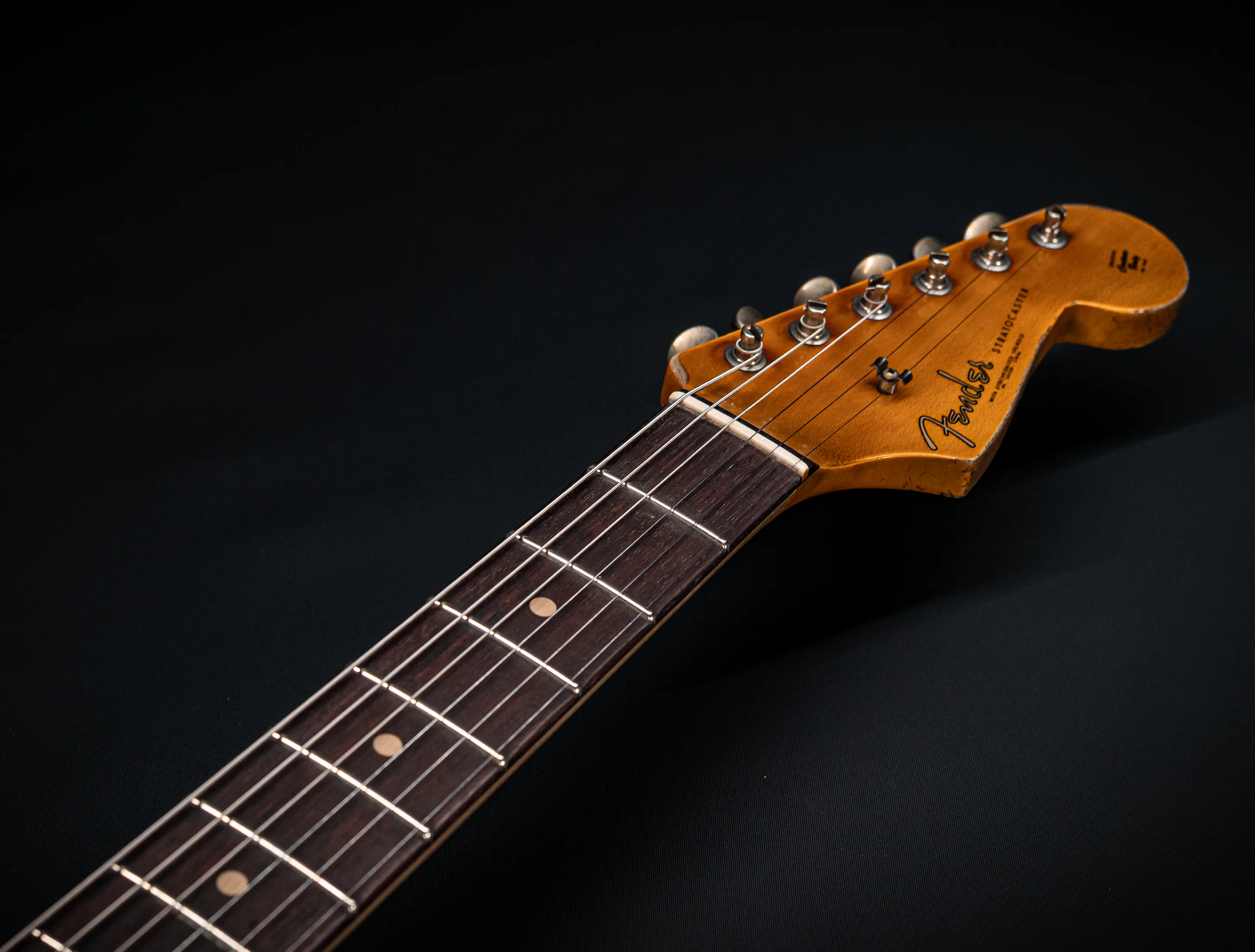 Fender MBD II 1962 Humbucker Stratocaster MIDAS Super Heavy Relic - ASH Body Black