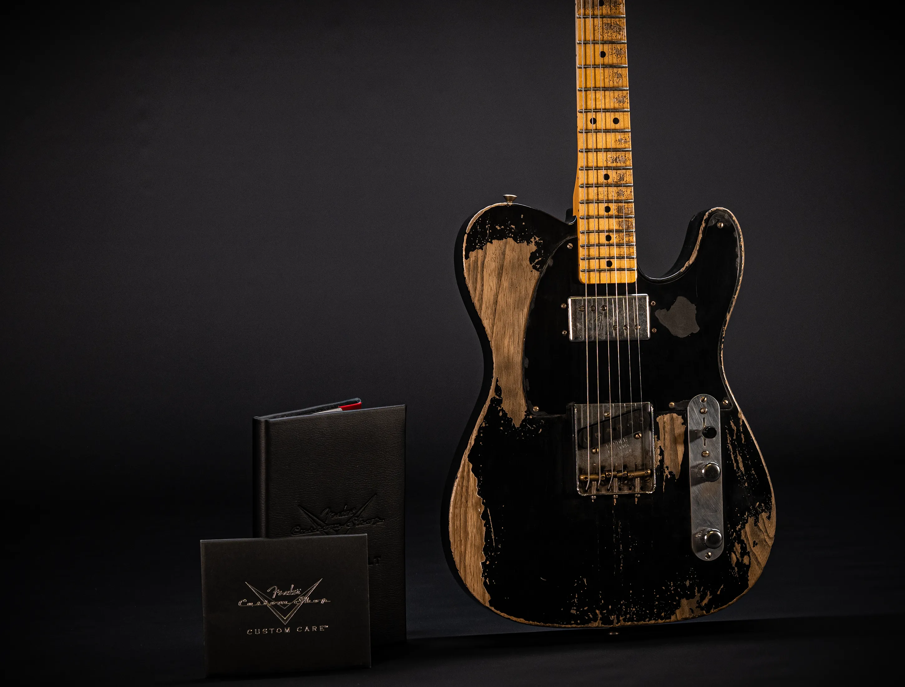 Fender Masterbuilt Andy Hicks 1951 Telecaster Heavy Relic Humbucker Black