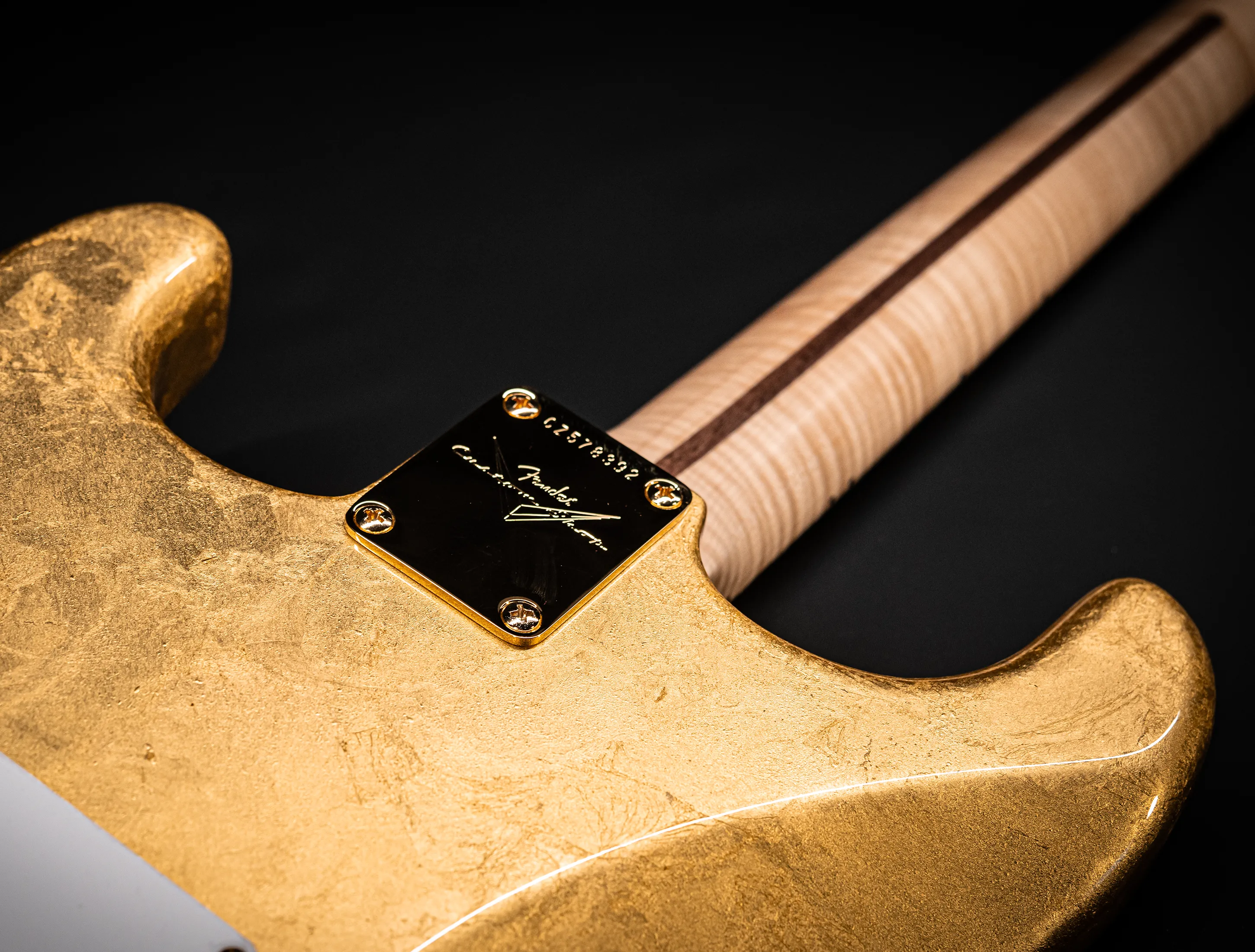 a165175 Fender Masterbuilt Todd Krause GOLD LEAF Eric Clapton Stratocaster - 24 Karat Gold