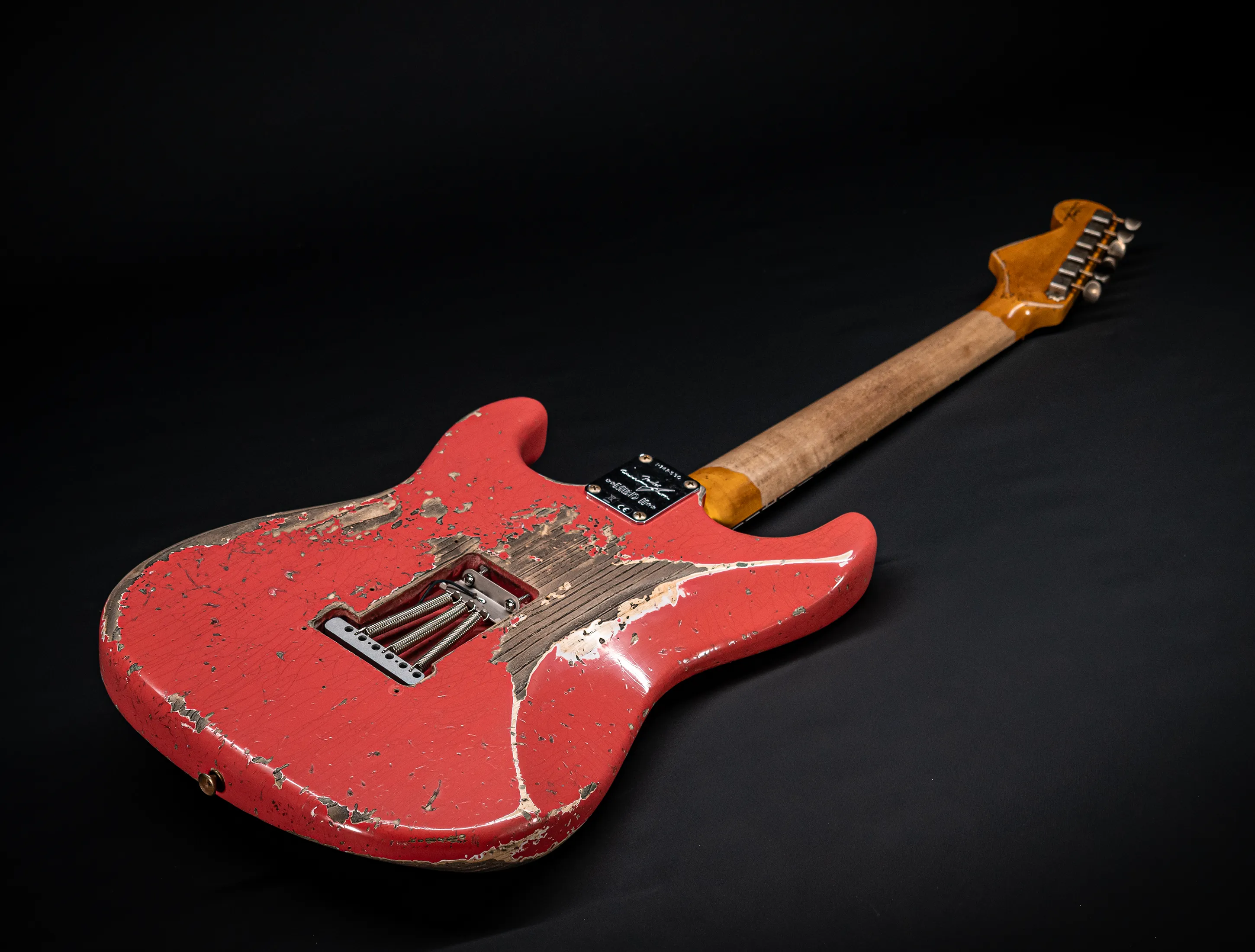 Fender MBD II 1962 Humbucker Stratocaster MIDAS Super Heavy Relic - ASH Body Fiesta Red