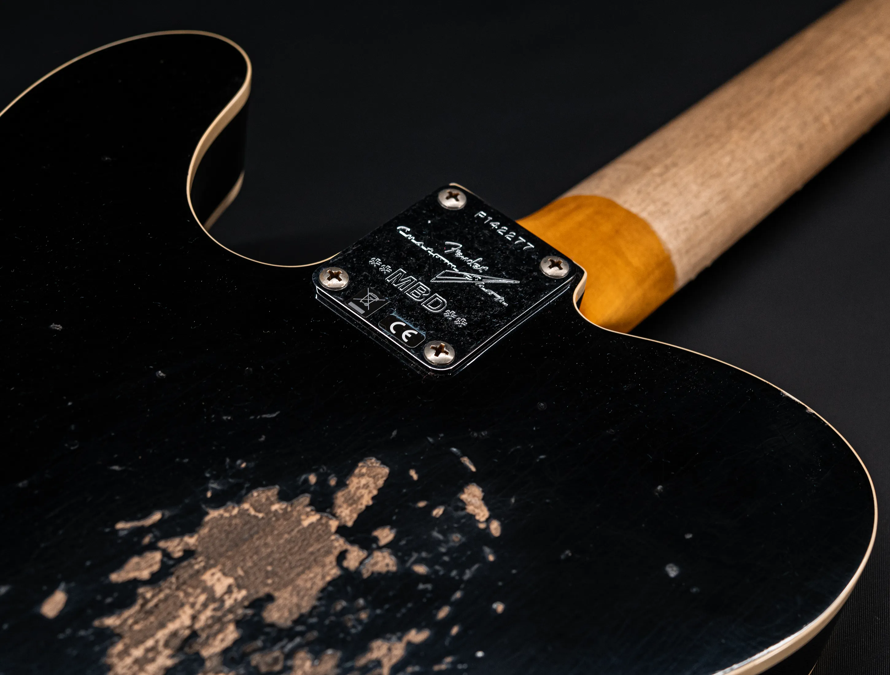 Fender MBD 1963 Telecaster Custom Relic - Black