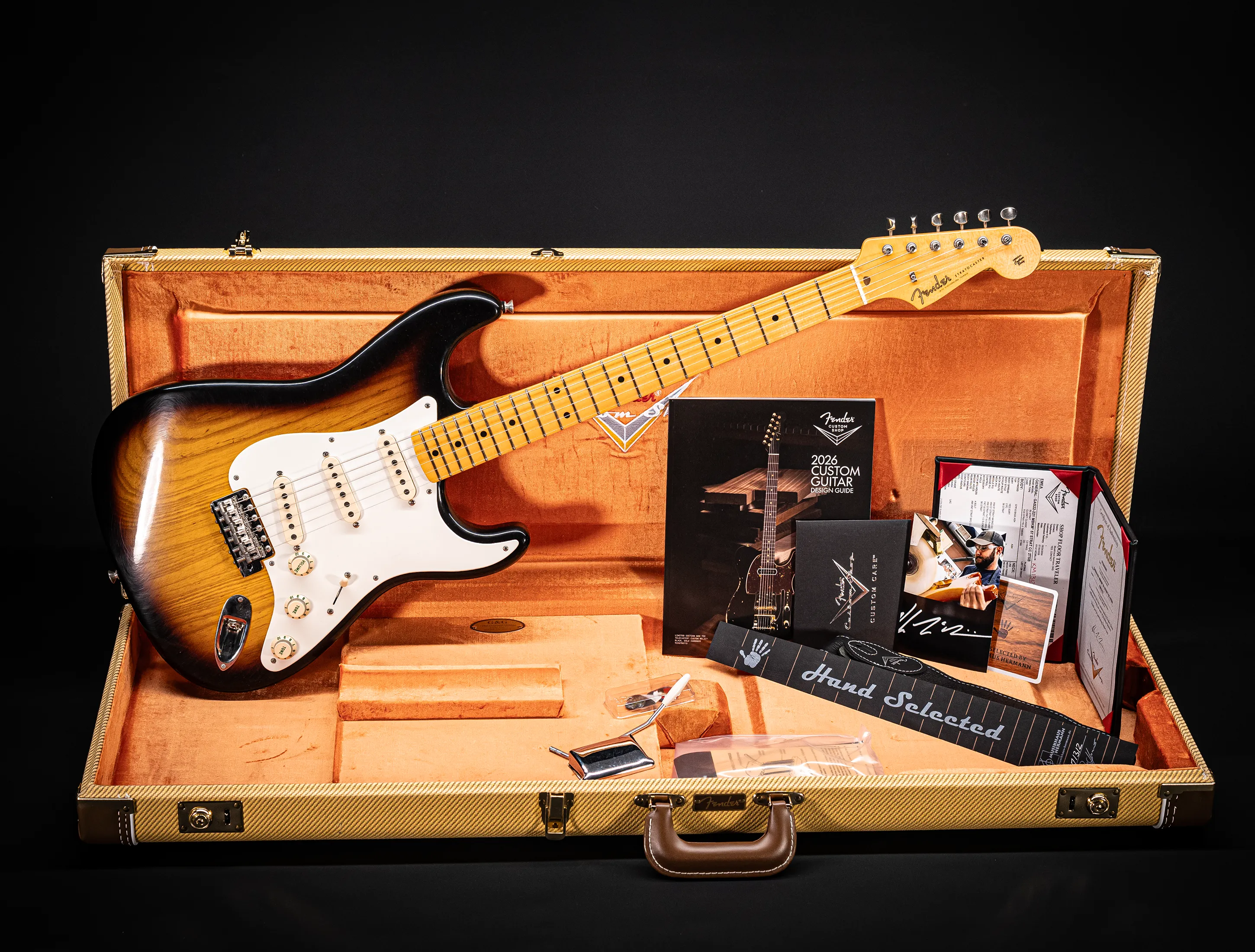 Fender Masterbuilt Kyle McMillin 1957 Stratocaster Closet Classic Ash Body - Sunburst