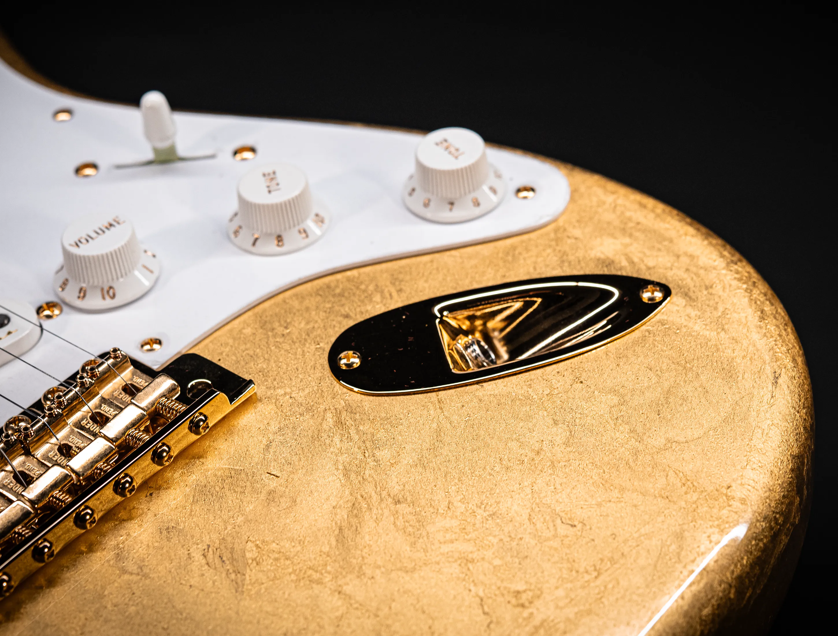 a165190 Fender Masterbuilt Todd Krause GOLD LEAF Eric Clapton Stratocaster - 24 Karat Gold