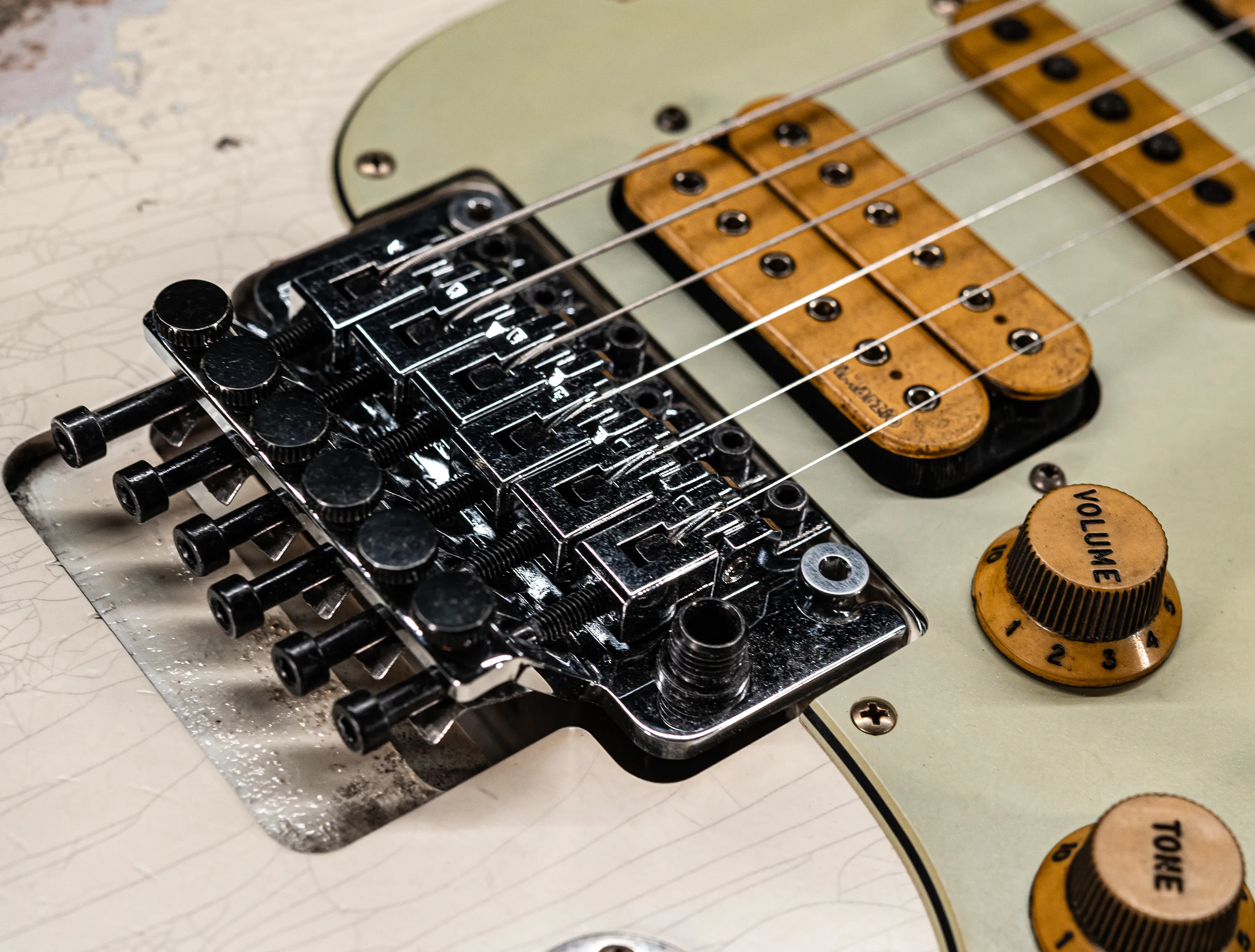 Fender MBD II 1962 FLOYD ROSE Stratocaster MIDAS Super Heavy Relic - Olympic White