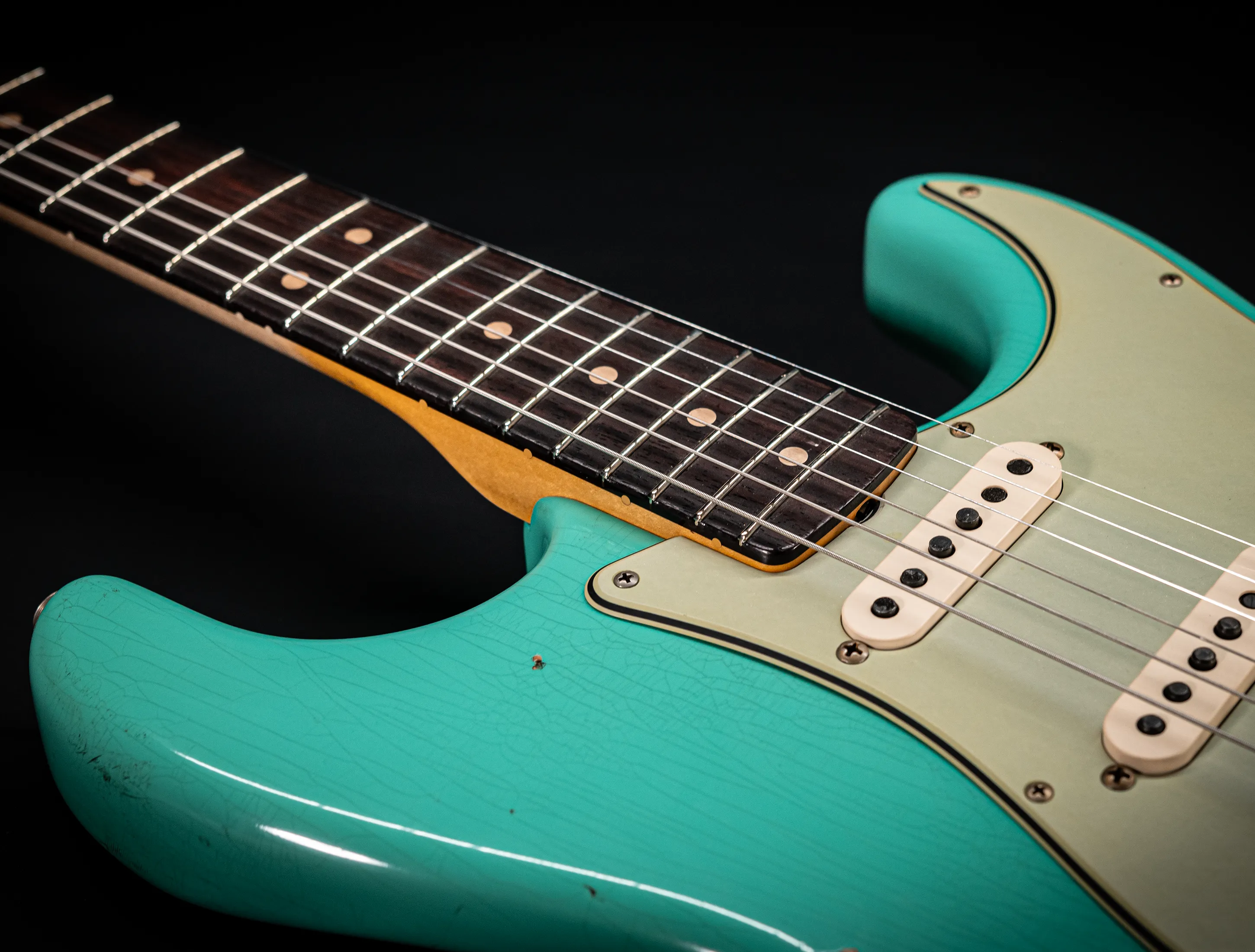 Fender MBD 1963 Stratocaster Relic - Aged Sea Foam Green