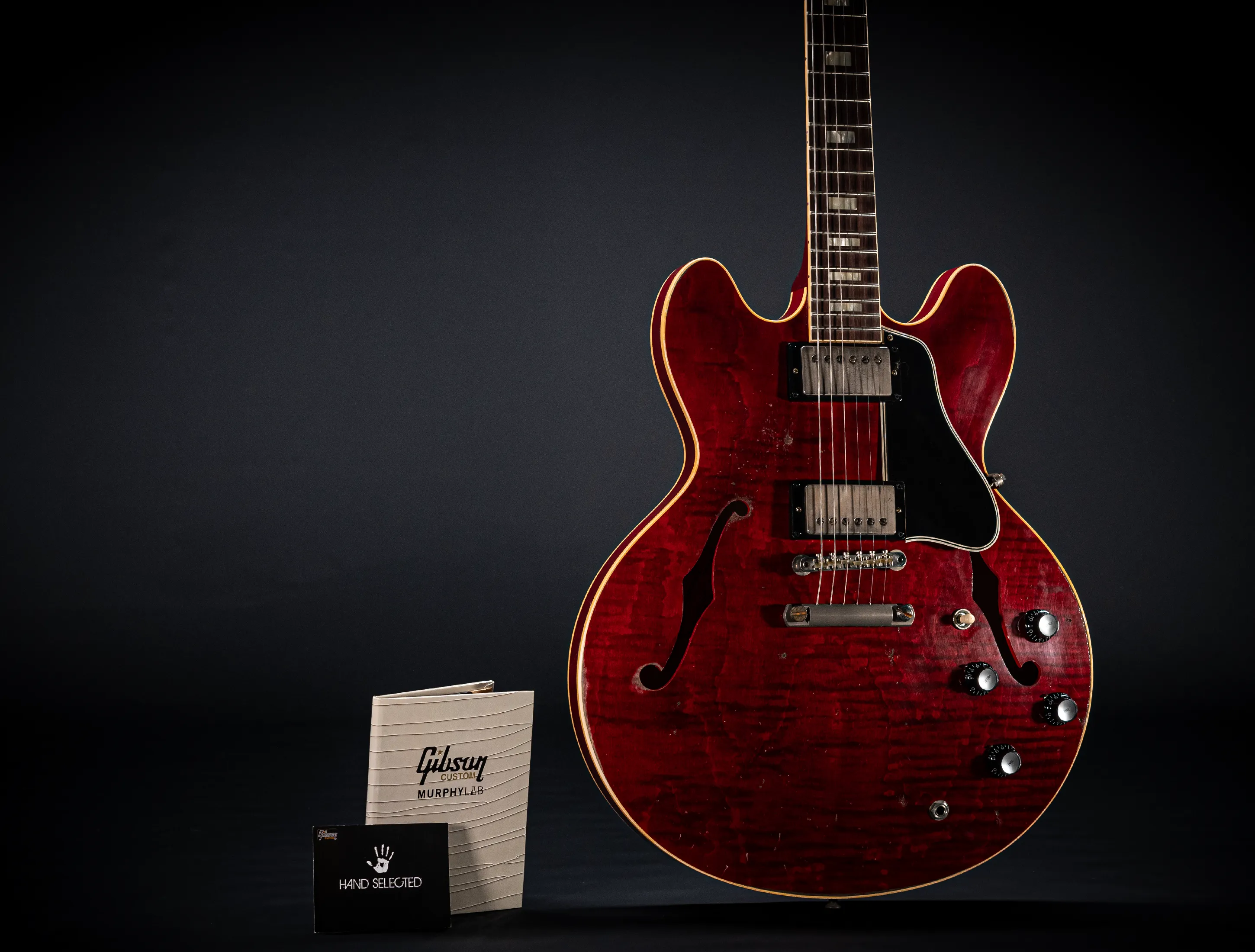 Gibson ES-335 1964 Custom Shop Murphy Lab Heavy Aged Figured Maple - 60s Viking Red