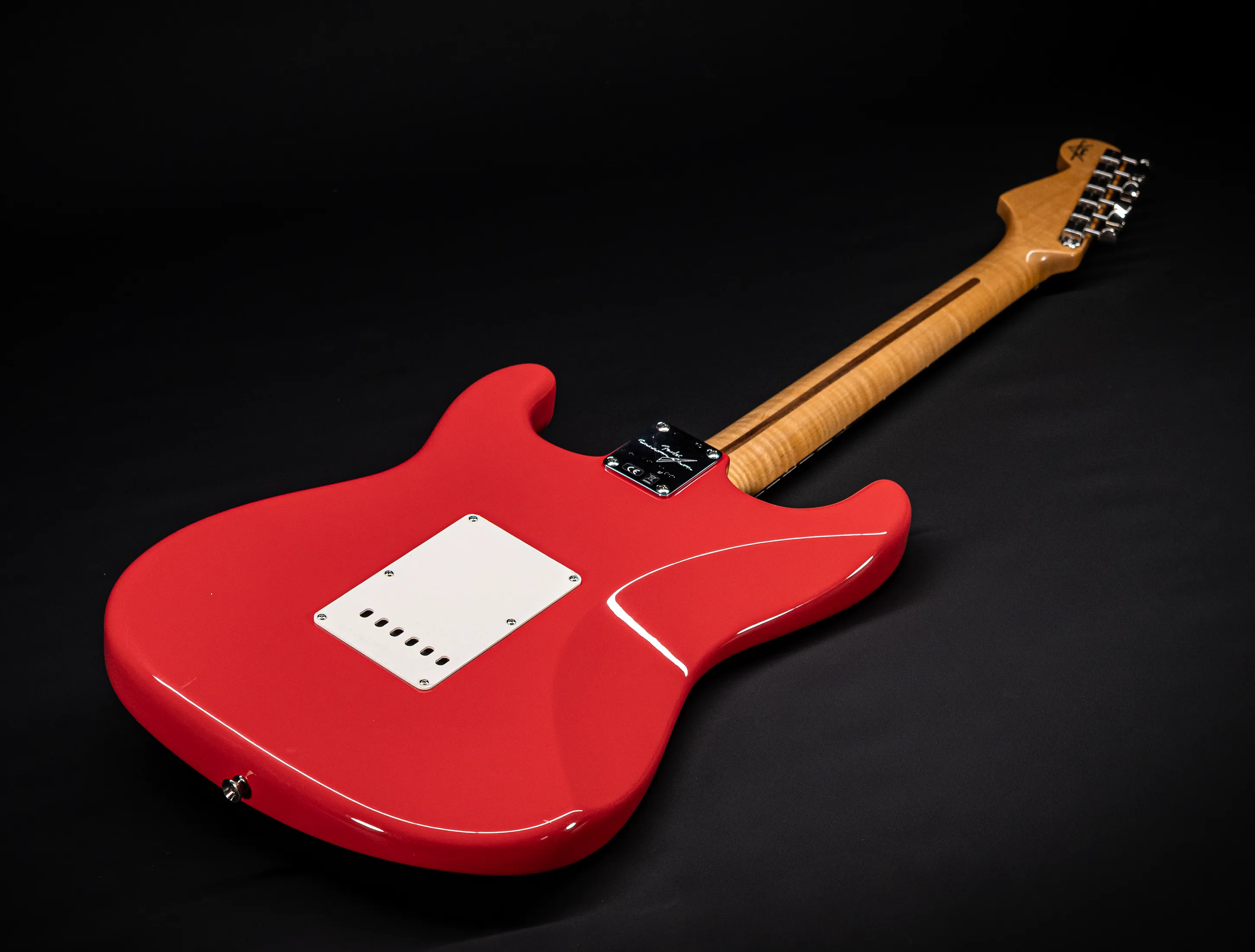 Fender MBD 1963 Humbucker Stratocaster GLOSS NOS flame Neck - Fiesta Red