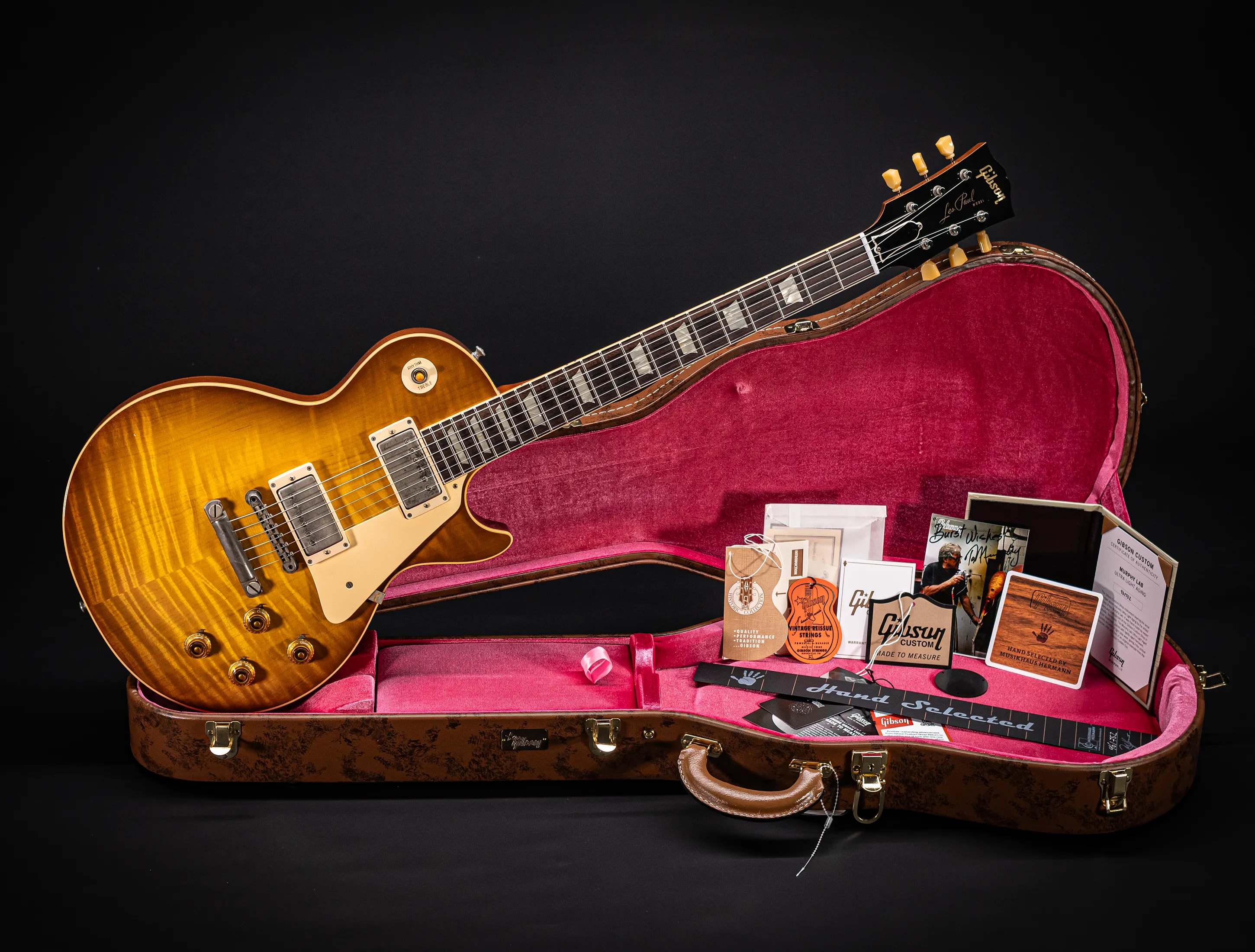 Gibson Les Paul 1959 Reissue Murphy Lab Ultra Light Aged Factory Special Golden Poppy Burst