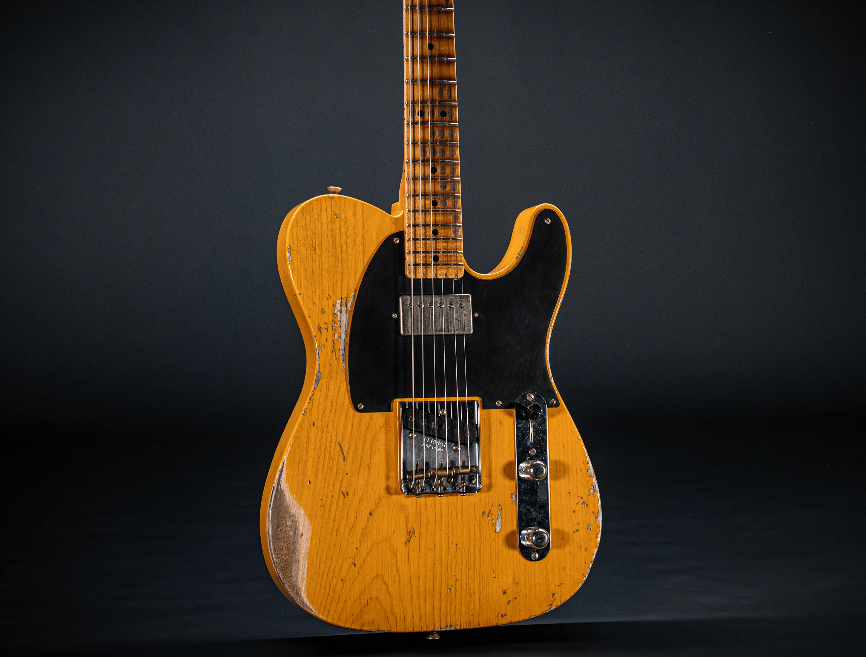 Fender MBD 1952 Humbucker Telecaster Heavy Relic 1pc Ash Body - Butterscotch Blonde