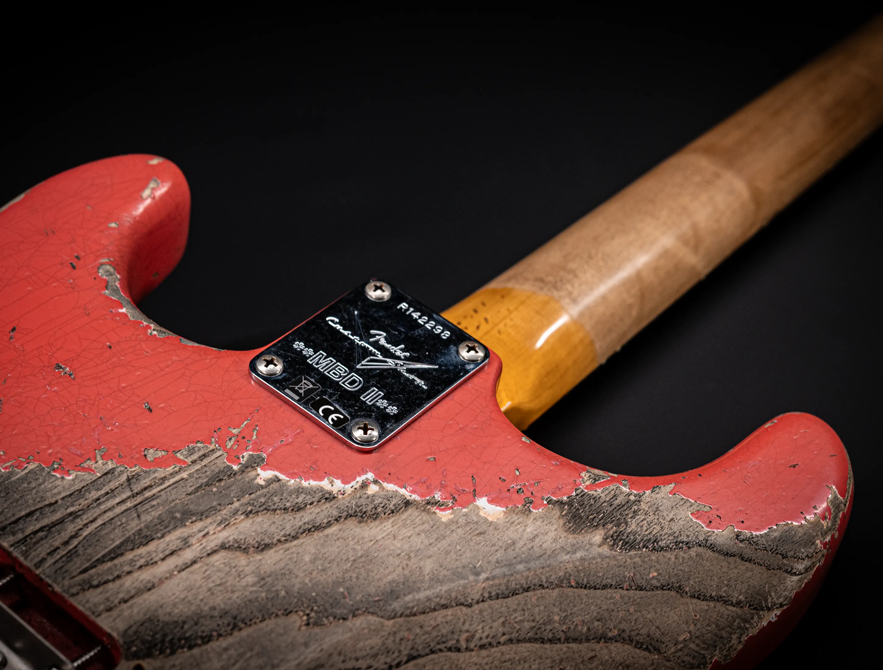 Fender MBD II 1962 Stratocaster MIDAS Super Heavy Relic - ASH Body Fiesta Red