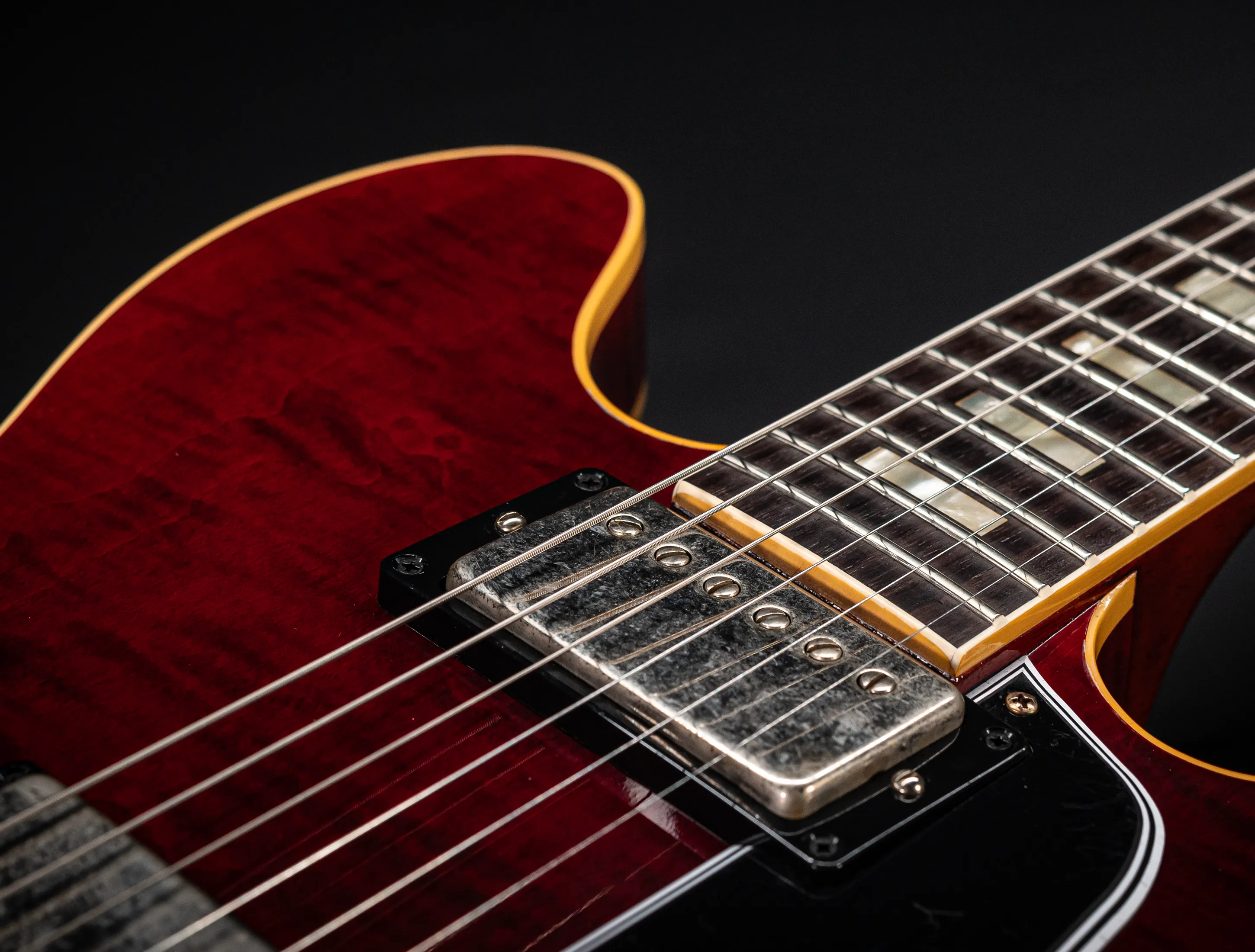 Gibson ES-335 1964 Custom Shop Murphy Lab Ultra Light Aged Figured Maple - Viking Red
