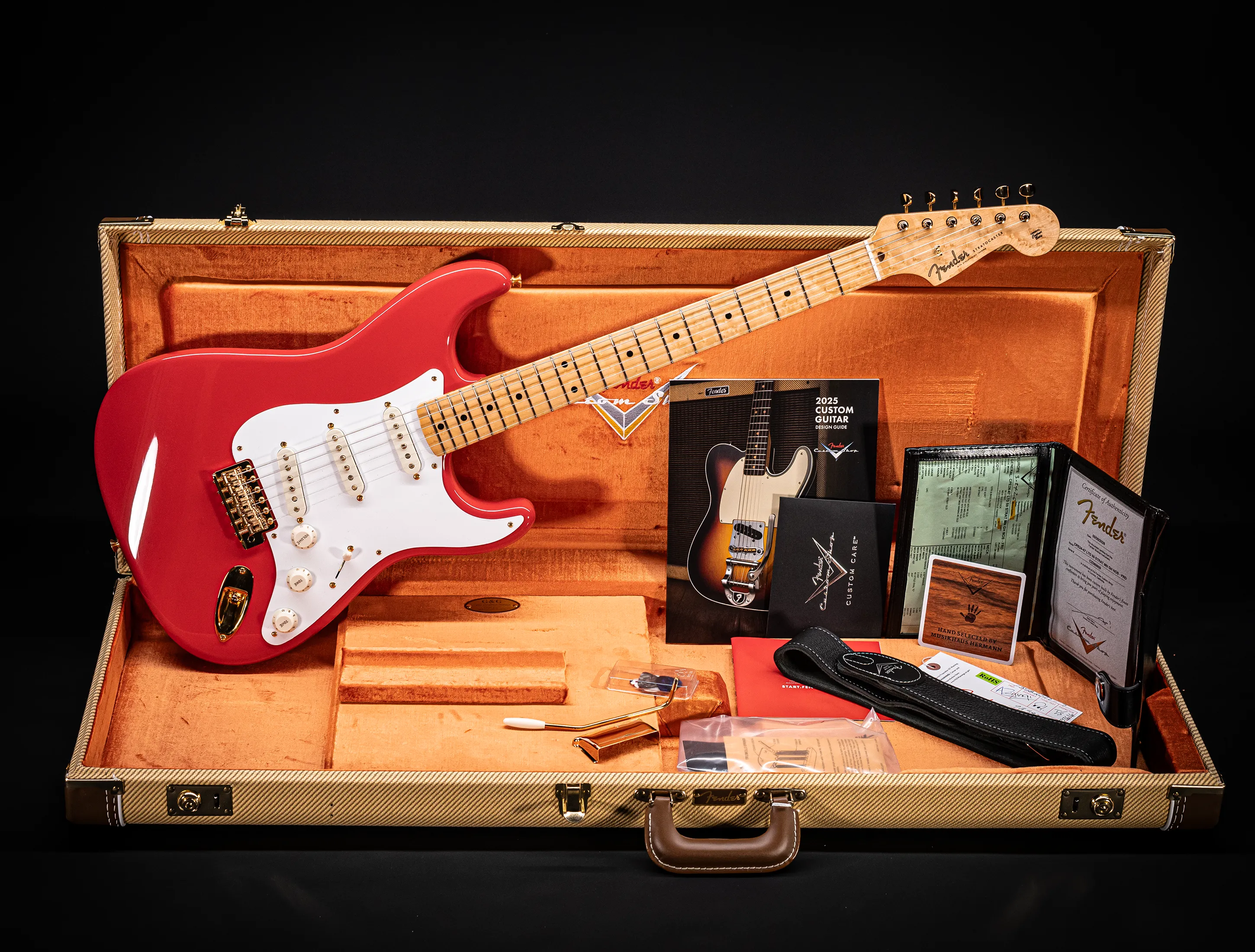 Fender 1959 Limited Stratocaster NOS Birdseye Neck Gold Hardware - Fiesta Red