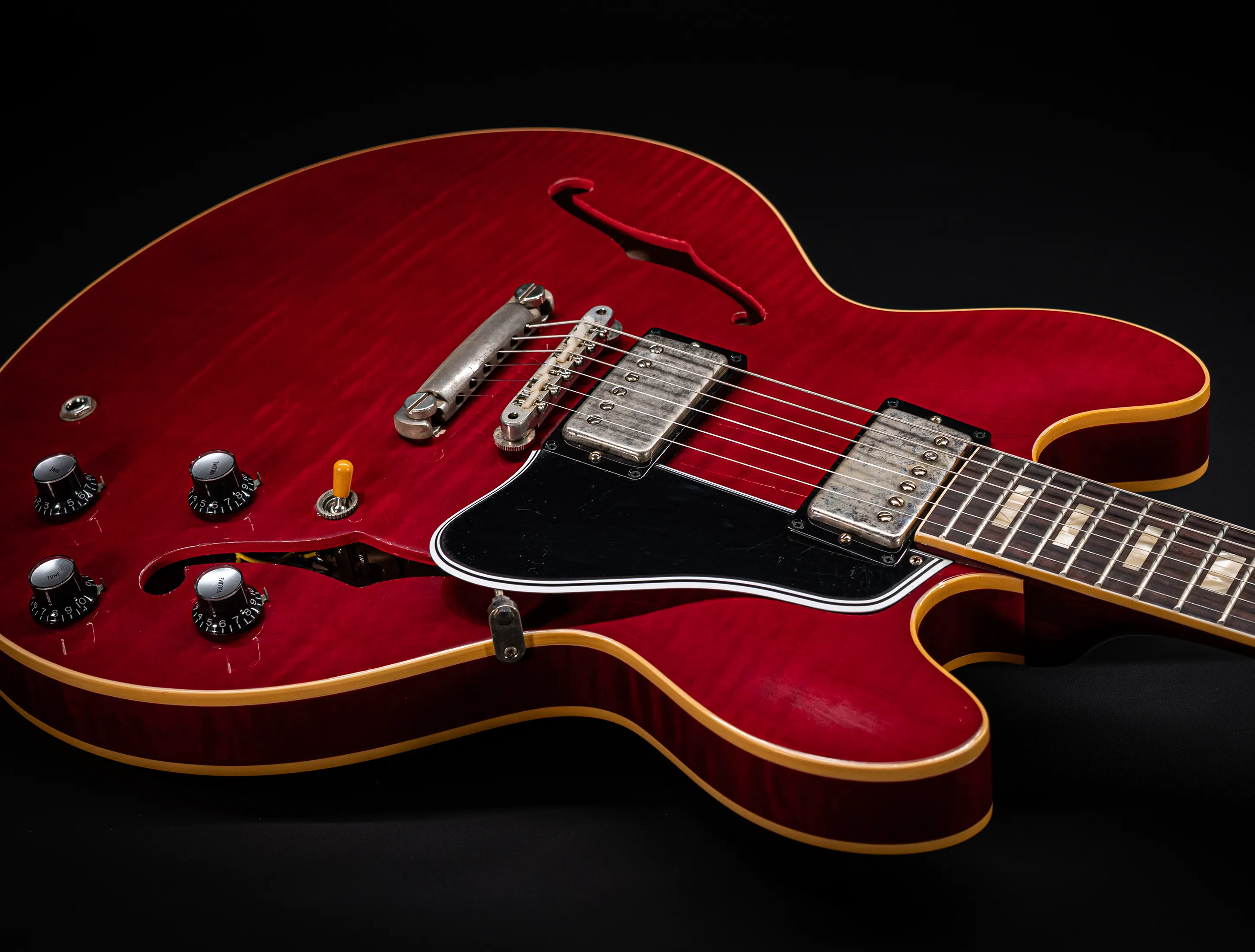 Gibson ES-335 1964 Custom Shop Murphy Lab Ultra Light Aged Figured Maple - Wine Red