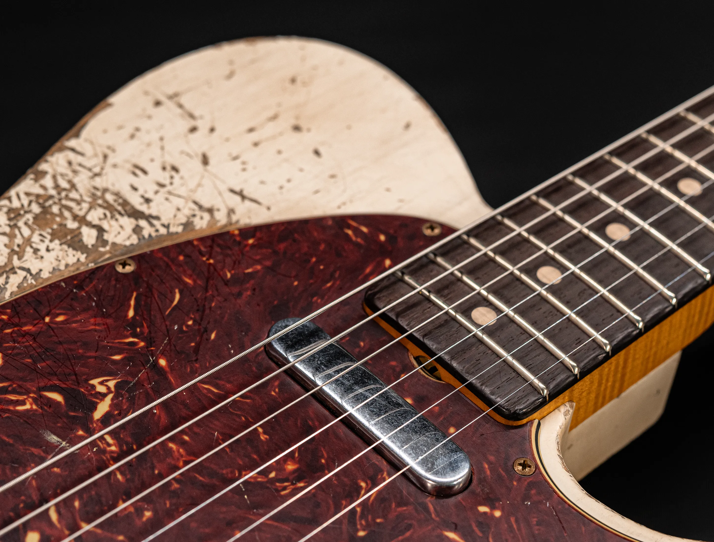 a162512 Fender Masterbuilt Jason Smith 1963 Telecaster Heavy Relic - Smoked Olympic White