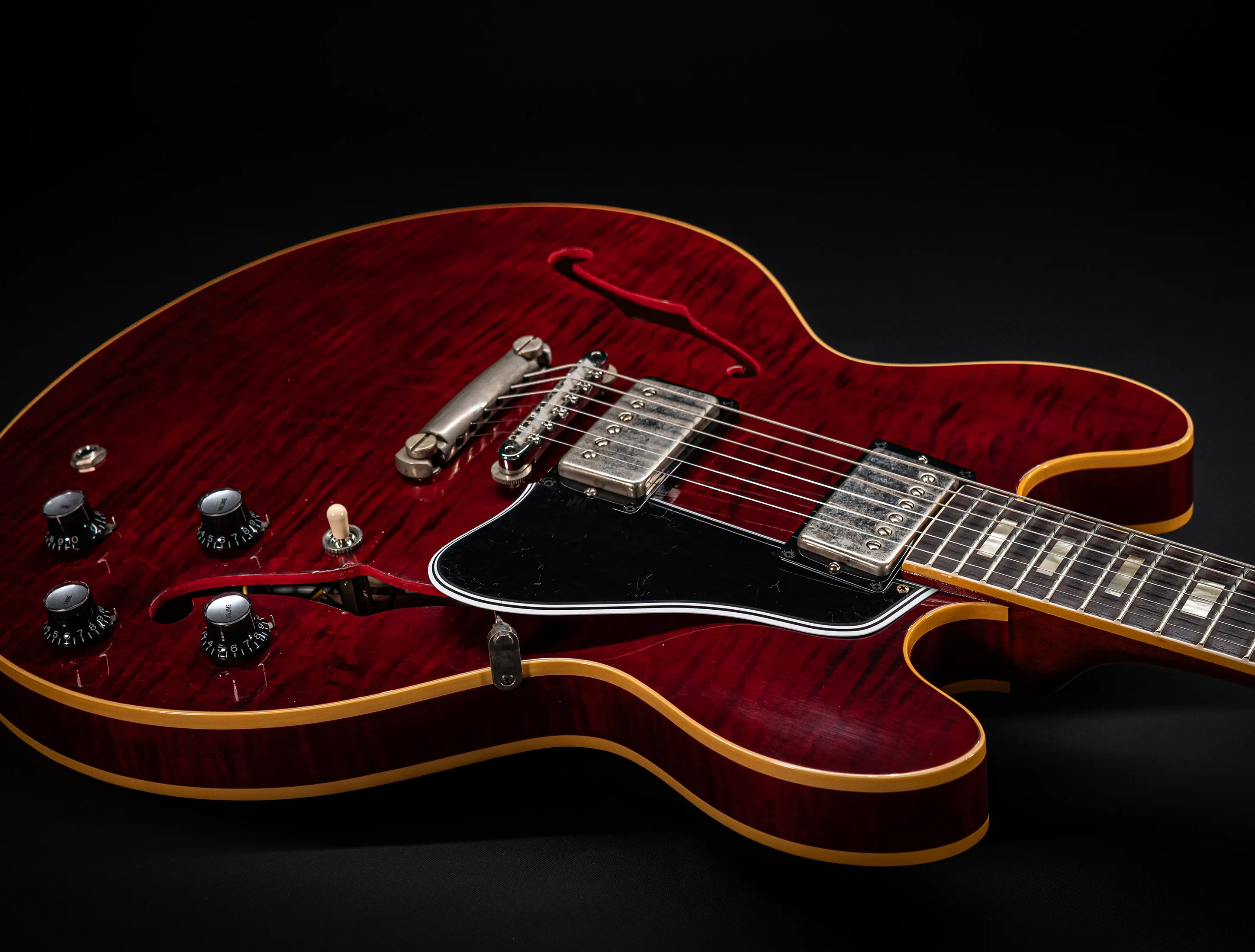 Gibson ES-335 1964 Custom Shop Murphy Lab Ultra Light Aged Figured Maple - Viking Red