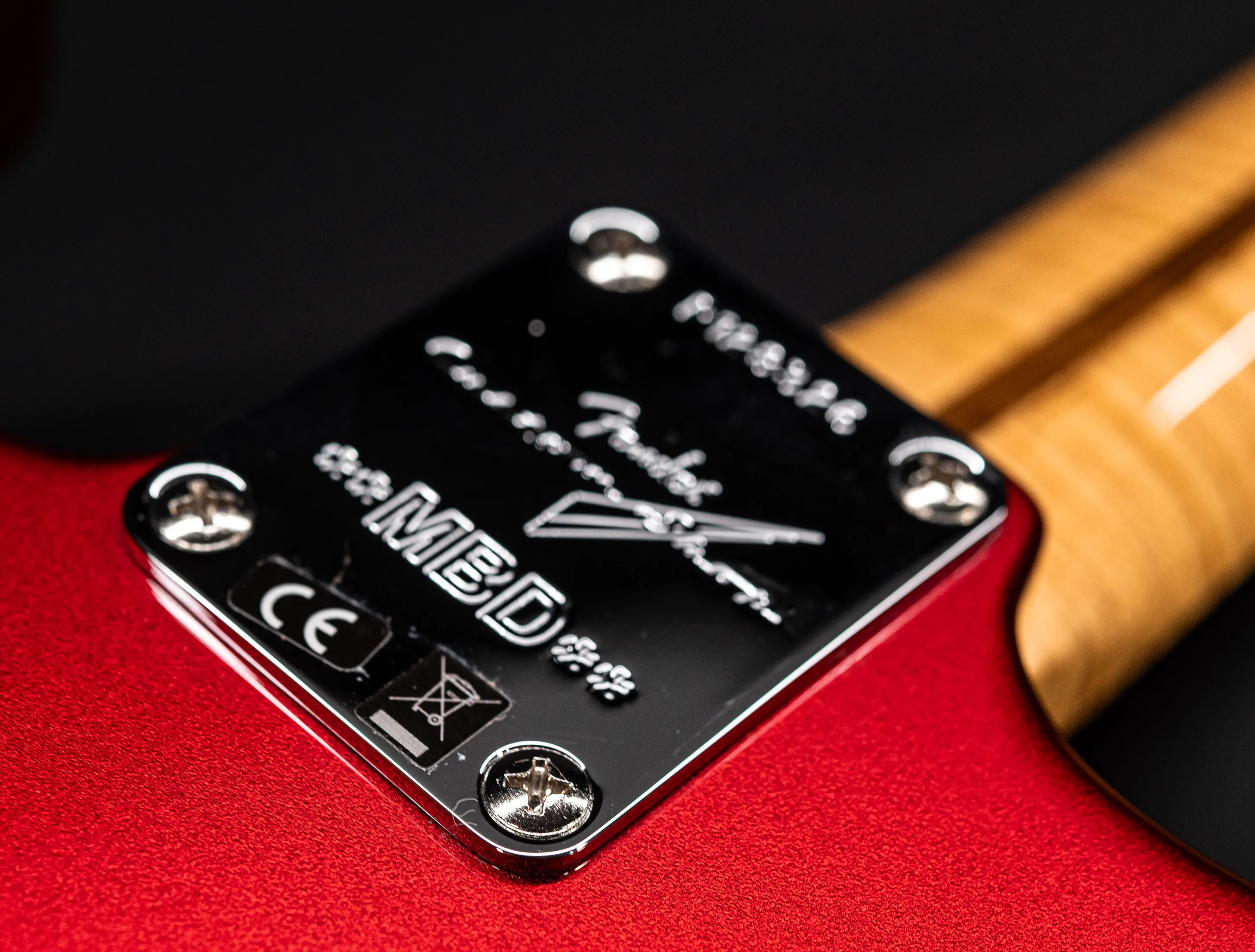 a163016 Fender MBD Limited 60s STARS Stratocaster NOS flame Neck - Candy Apple Red