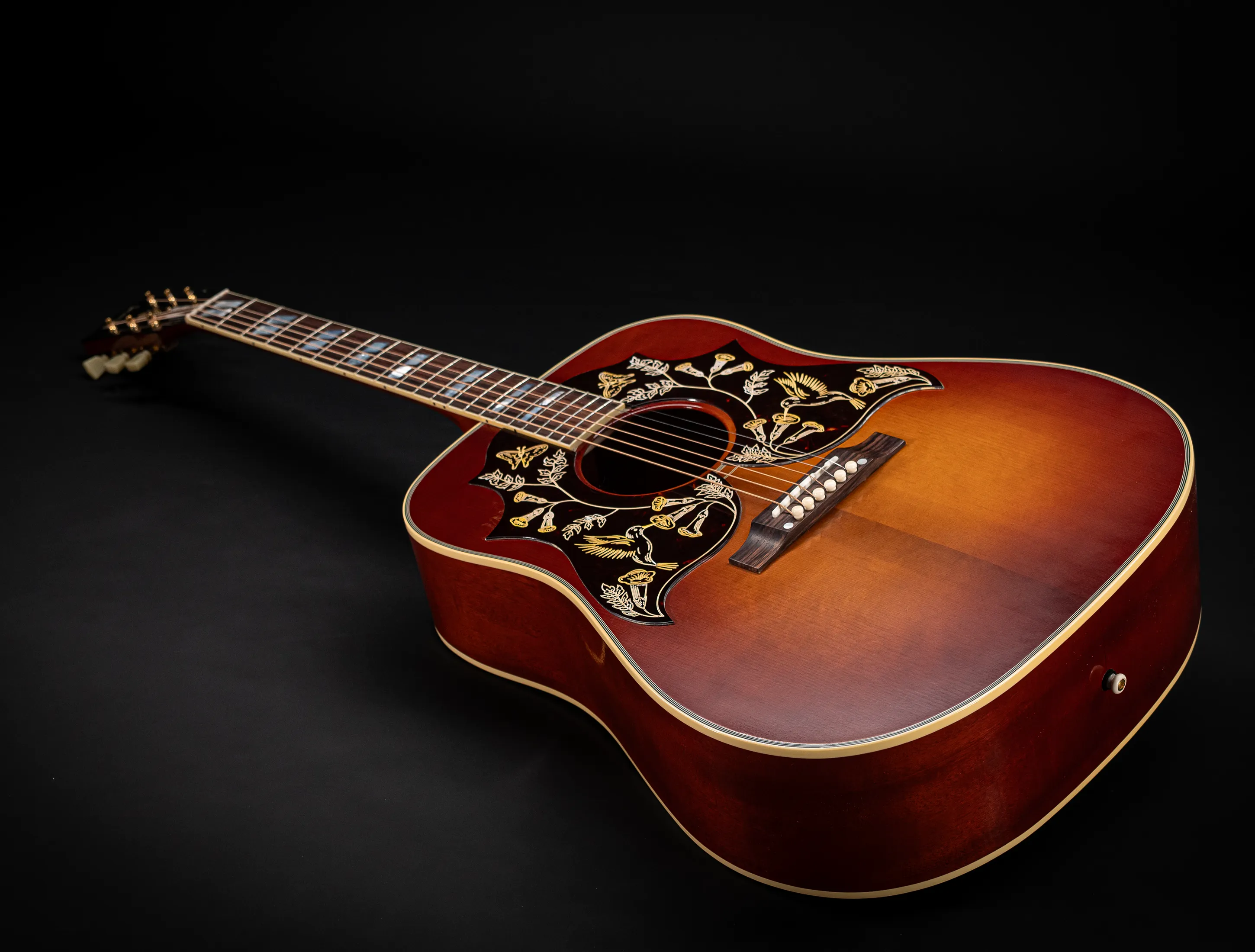 Gibson 1960 Hummingbird Double Pickguard Custom Shop thermally Aged Adirondack Antique 60s Cherry