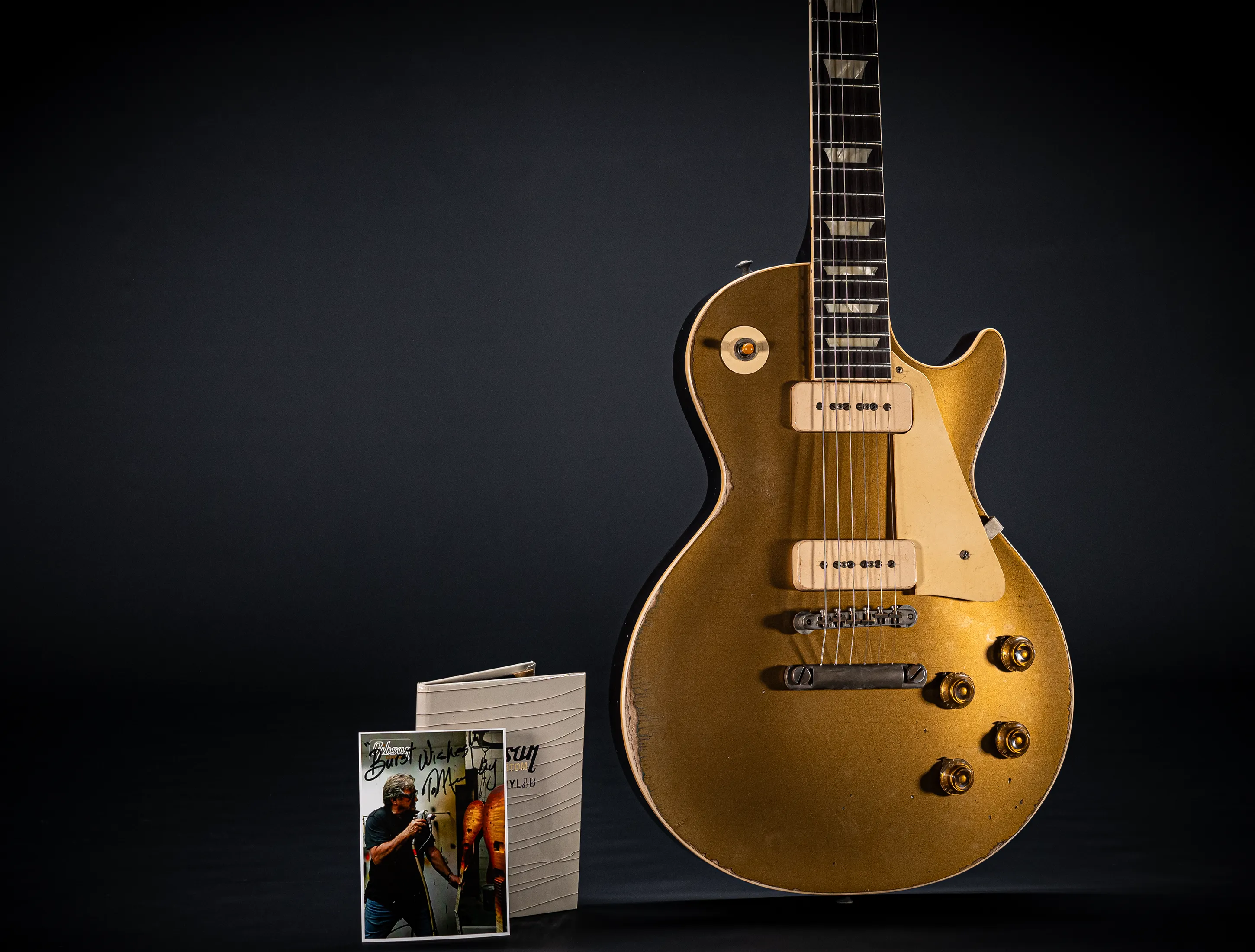 Gibson Les Paul 1956 Goldtop DARKBACK P90 Murphy Lab Heavy Factory Special