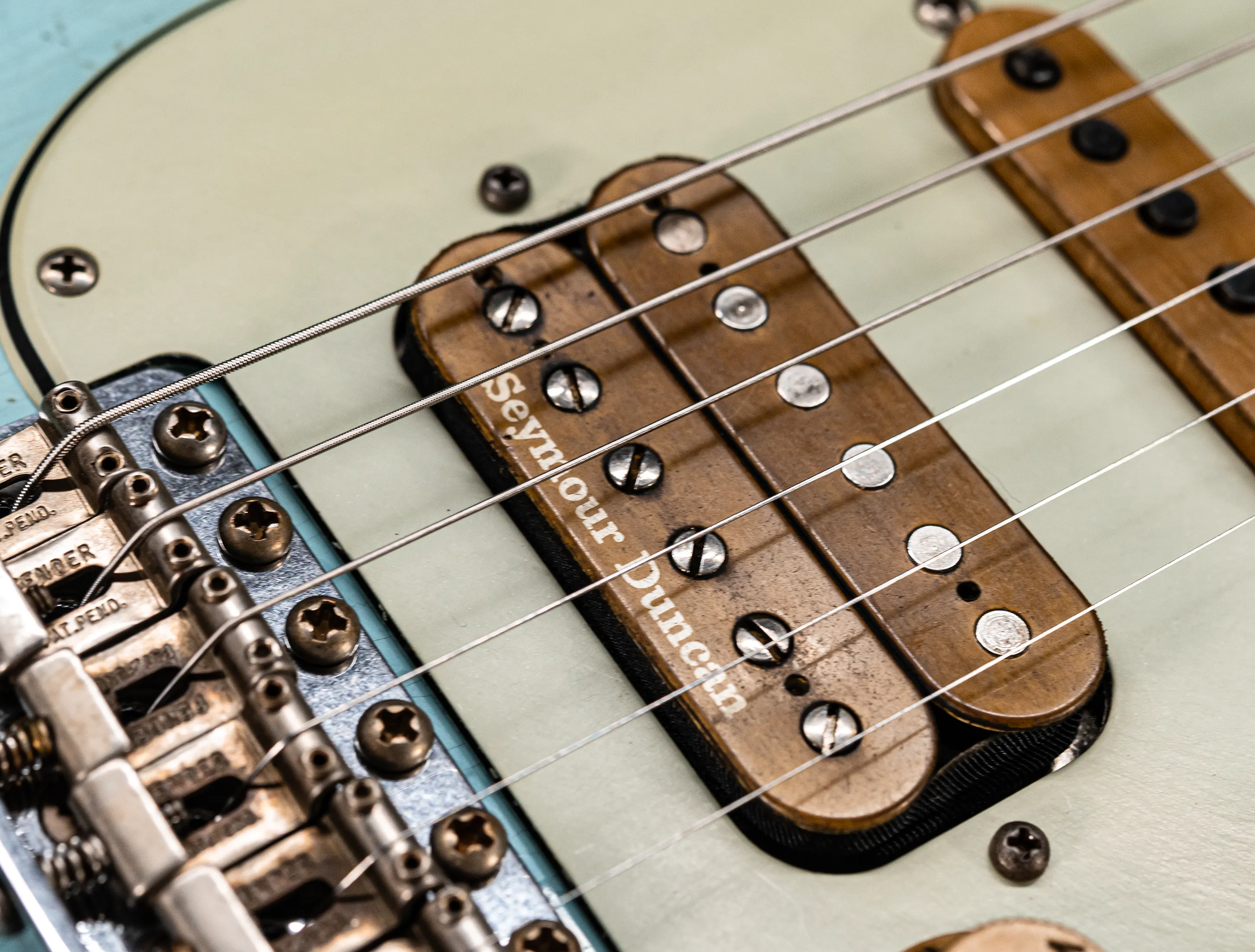 Fender MBD II 1962 Humbucker Stratocaster MIDAS Super Heavy Relic - ASH Body Daphne Blue