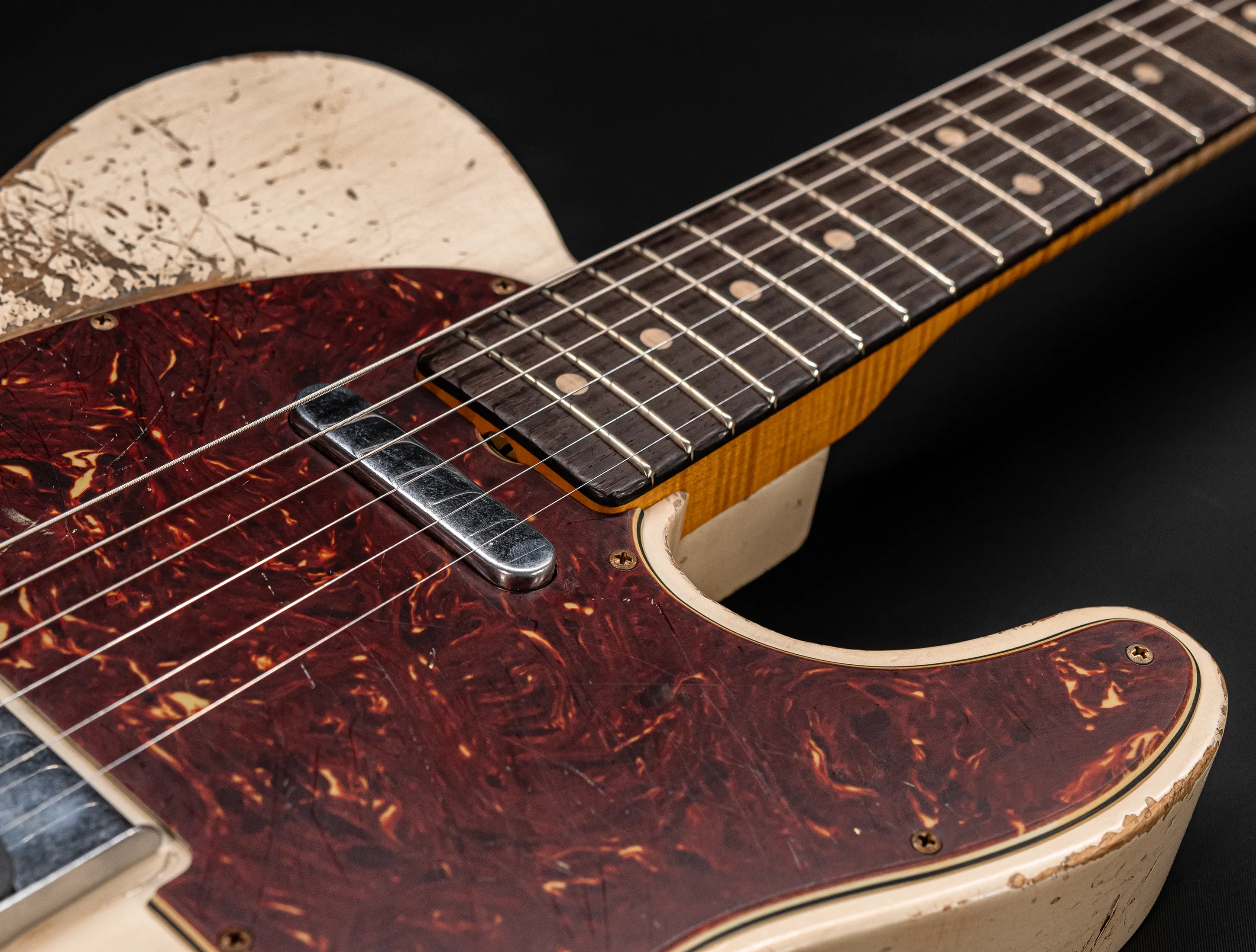 a162507 Fender Masterbuilt Jason Smith 1963 Telecaster Heavy Relic - Smoked Olympic White