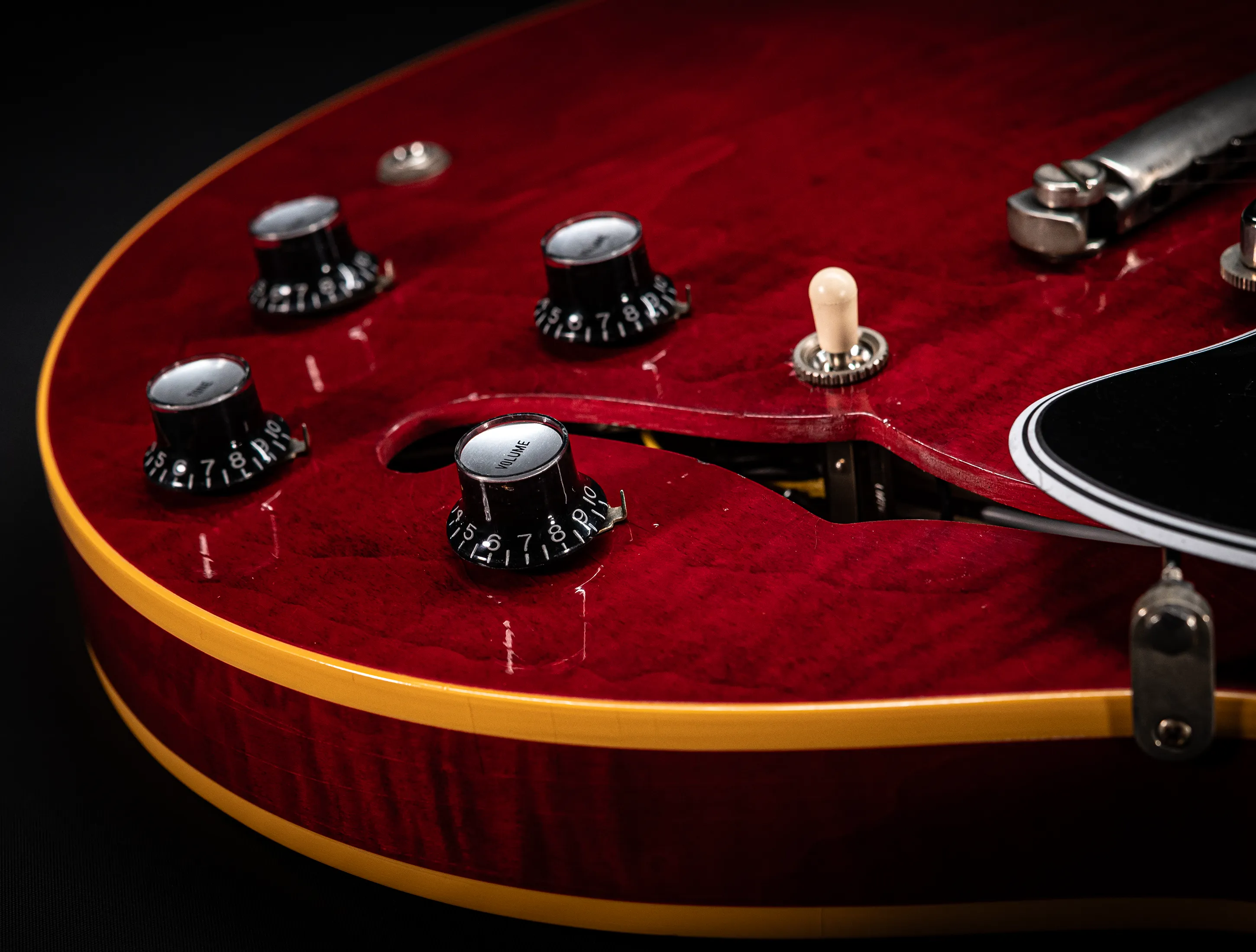 Gibson ES-335 1964 Custom Shop Murphy Lab Ultra Light Aged Figured Maple - 60s Cherry Red