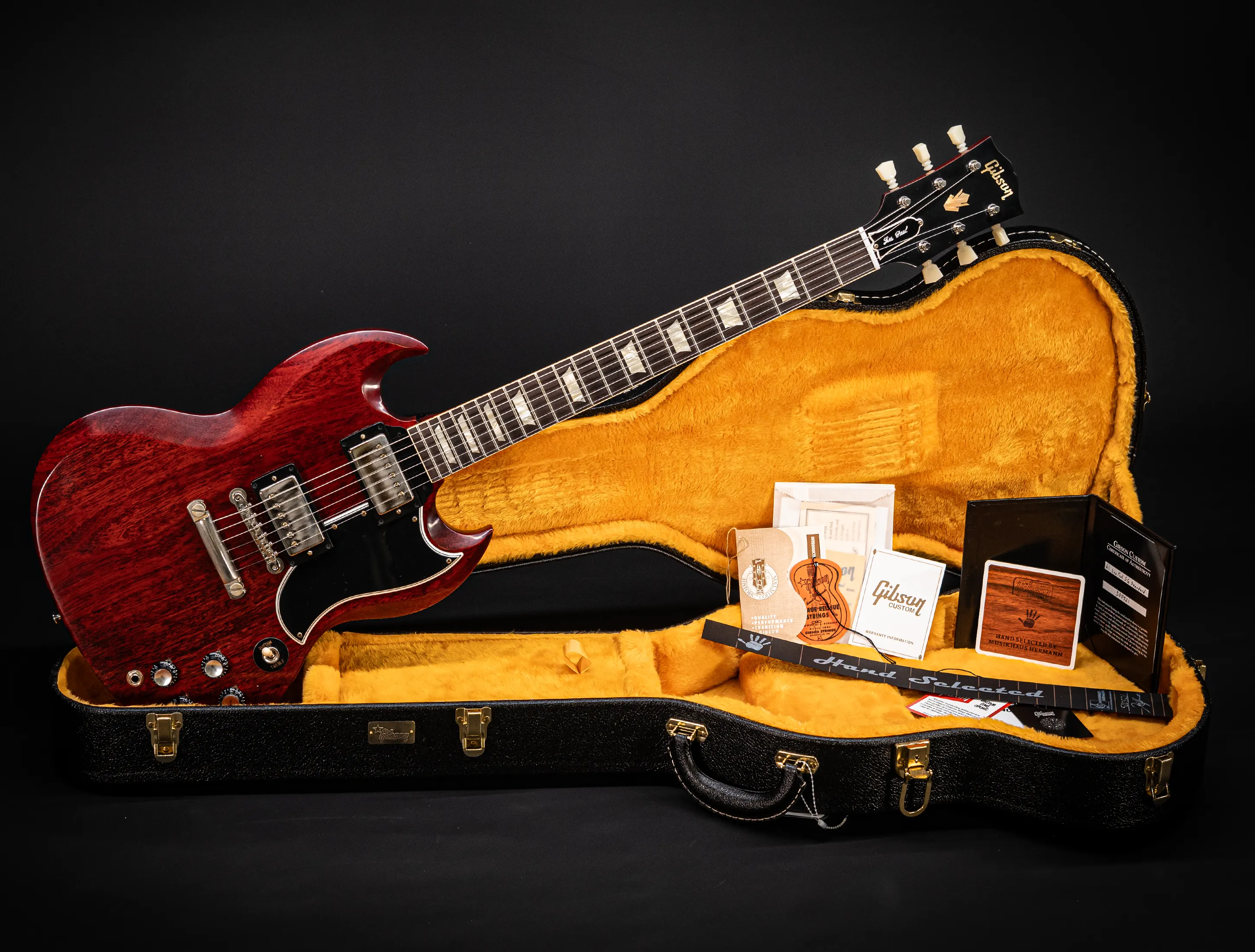 a172666Gibson SG 1961 Standard Reissue Stop Bar VOS Cherry Red Muikhaus-Hermann