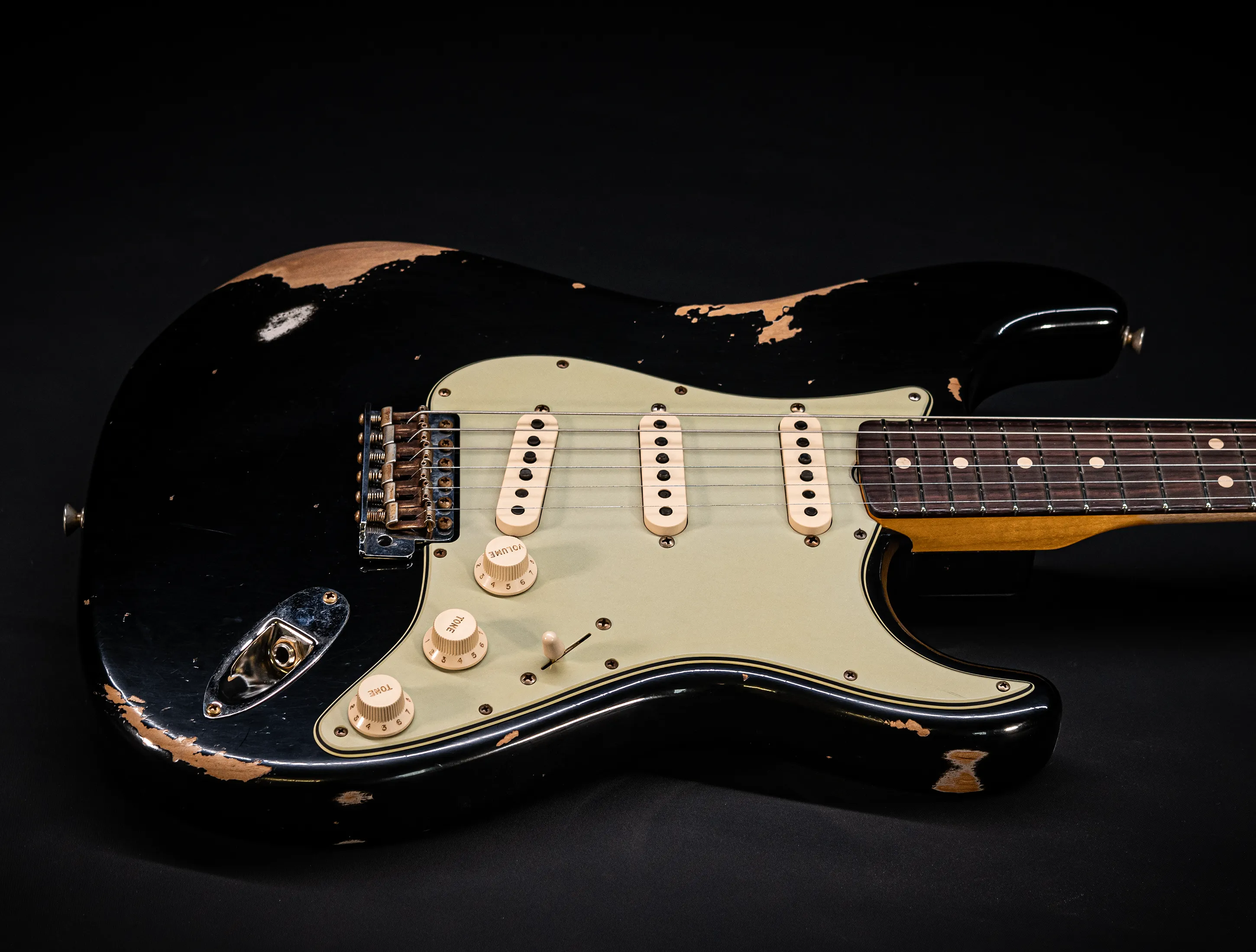 a173113Fender MBD Limited 1963 Stratocaster Heavy Relic - Black Muikhaus-Hermann