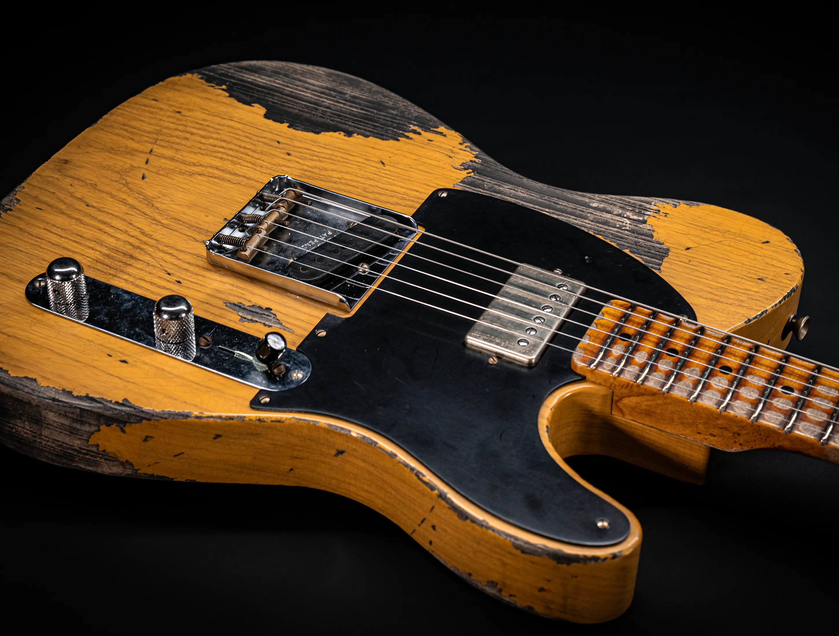 Fender MBD II 1952 Humbucker Telecaster Super Heavy Relic 1pc. Ash Body - Butterscotch Blonde