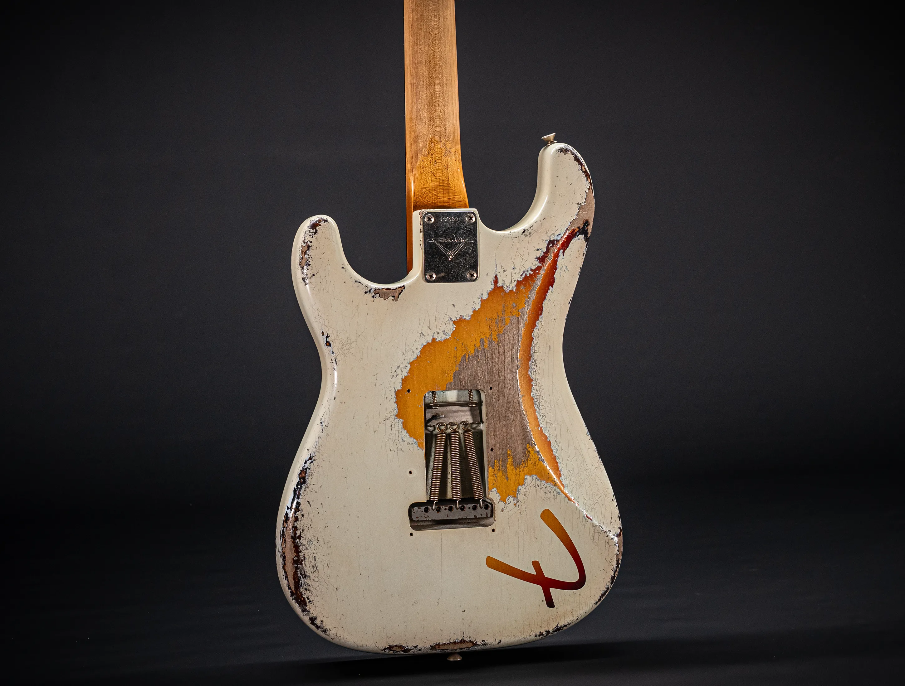 Fender Masterbuilt Paul Waller 1961 F-branded Ex Pin-Up Stratocaster Heavy Relic Sonic Blue over Sunburst