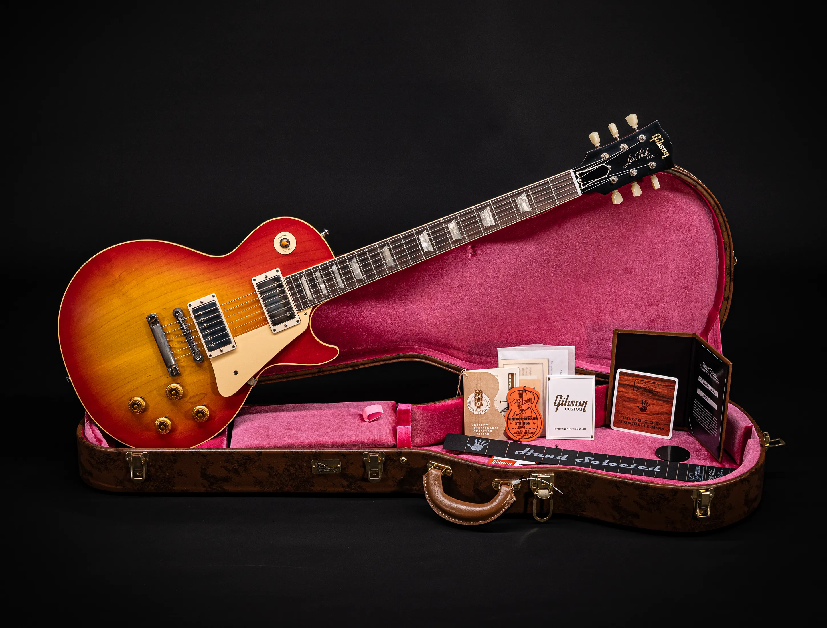 a161531 Gibson Les Paul 1958 Standard Reissue VOS - Washed Cherry Sunburst