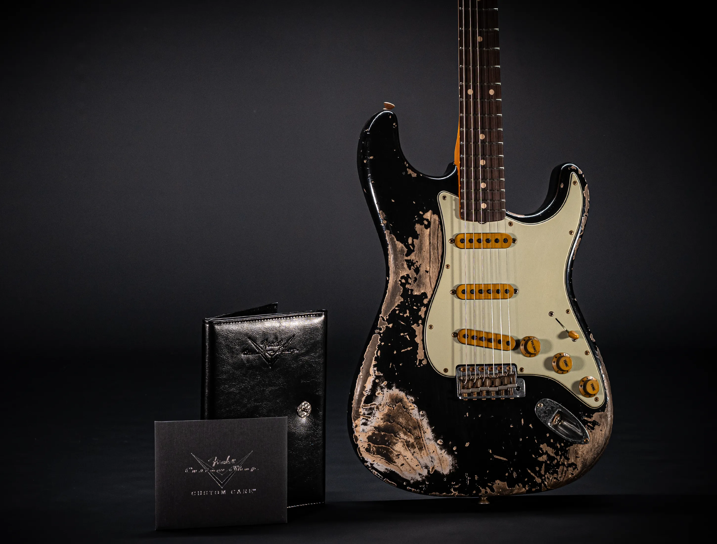 Fender MBD II 1962 Stratocaster MIDAS Super Heavy Relic - ASH Body Black