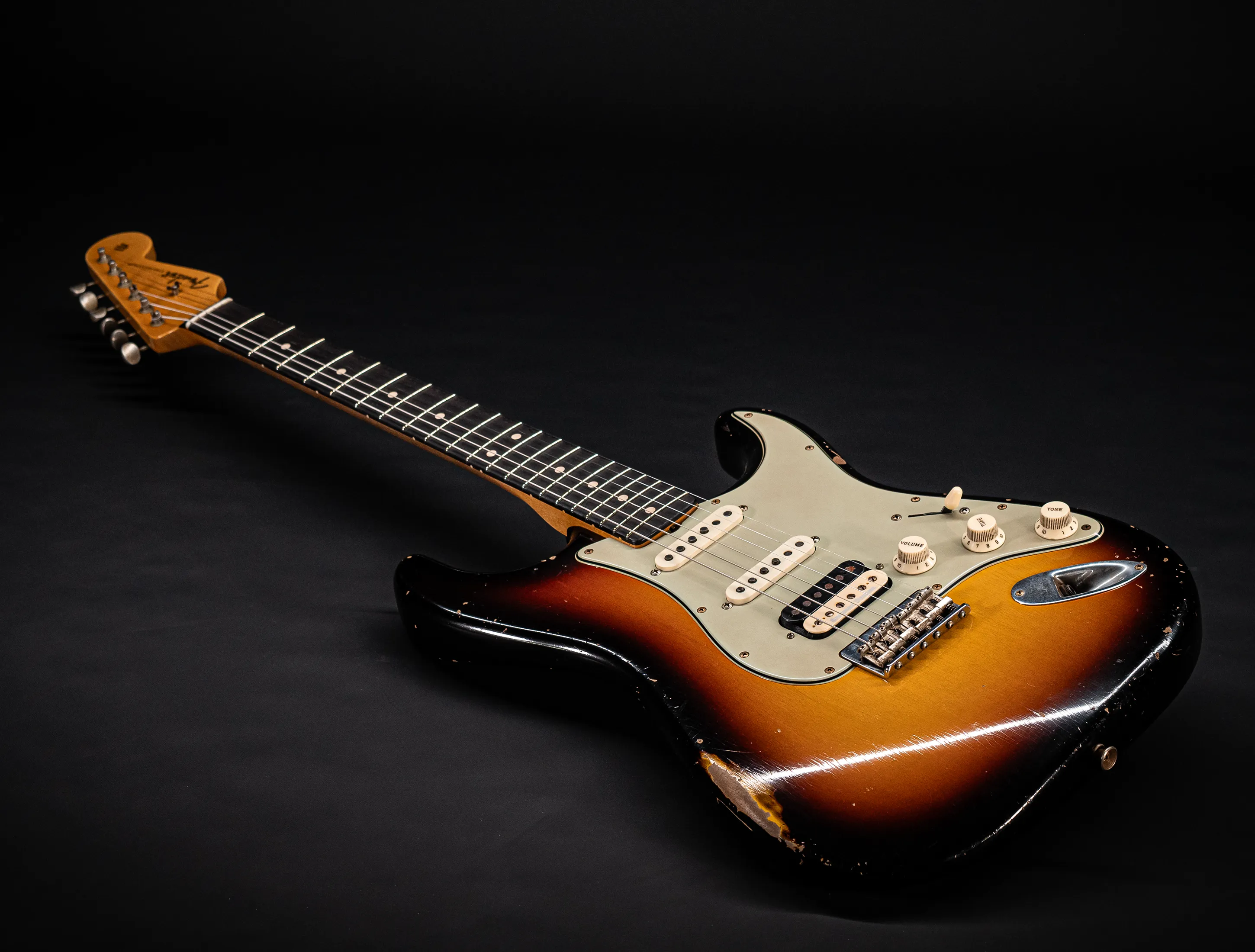Fender Senior Masterbuilt Todd Krause 1963 Hardtail Humbucker Stratocaster Relic - Sunburst