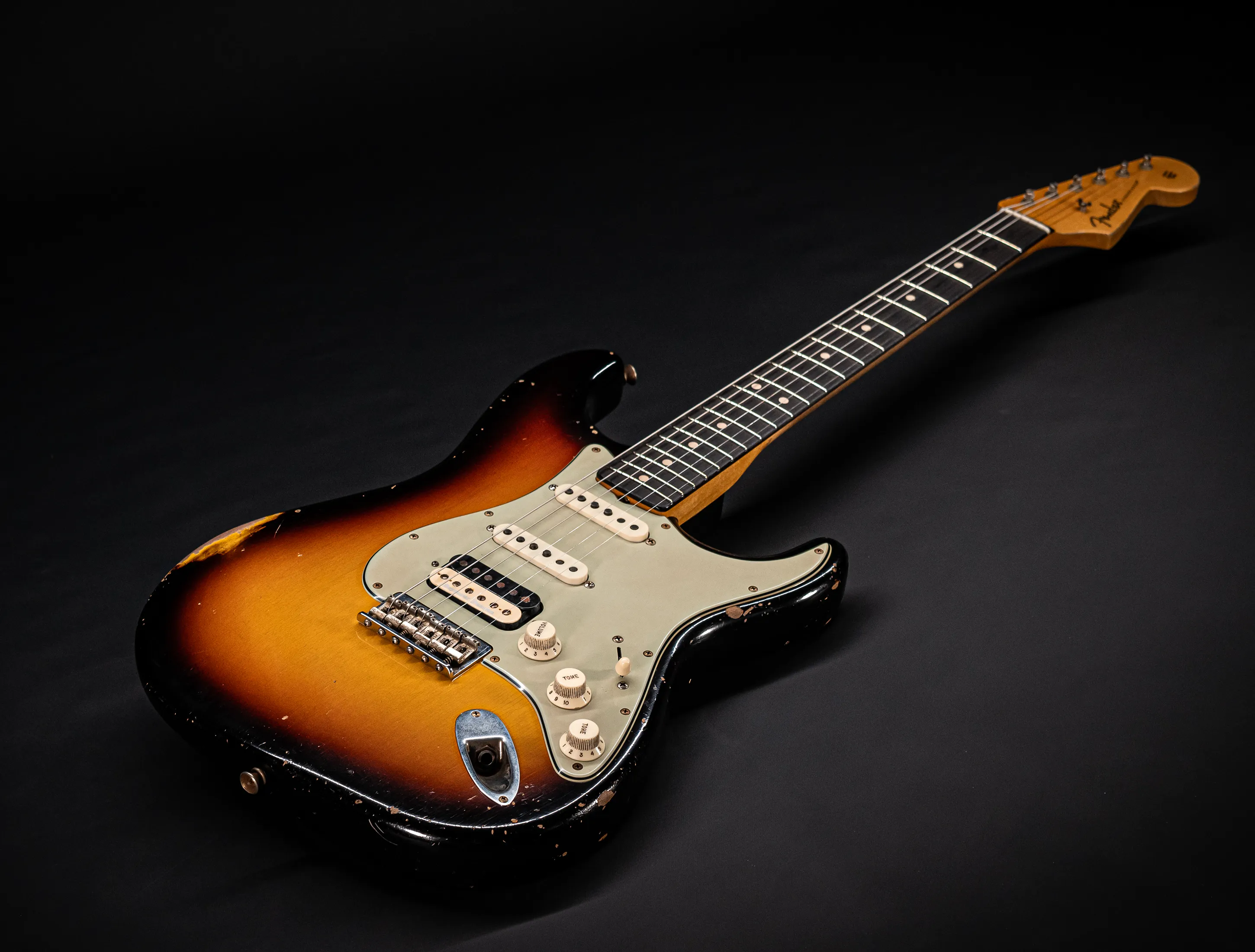 Fender Senior Masterbuilt Todd Krause 1963 Hardtail Humbucker Stratocaster Relic - Sunburst