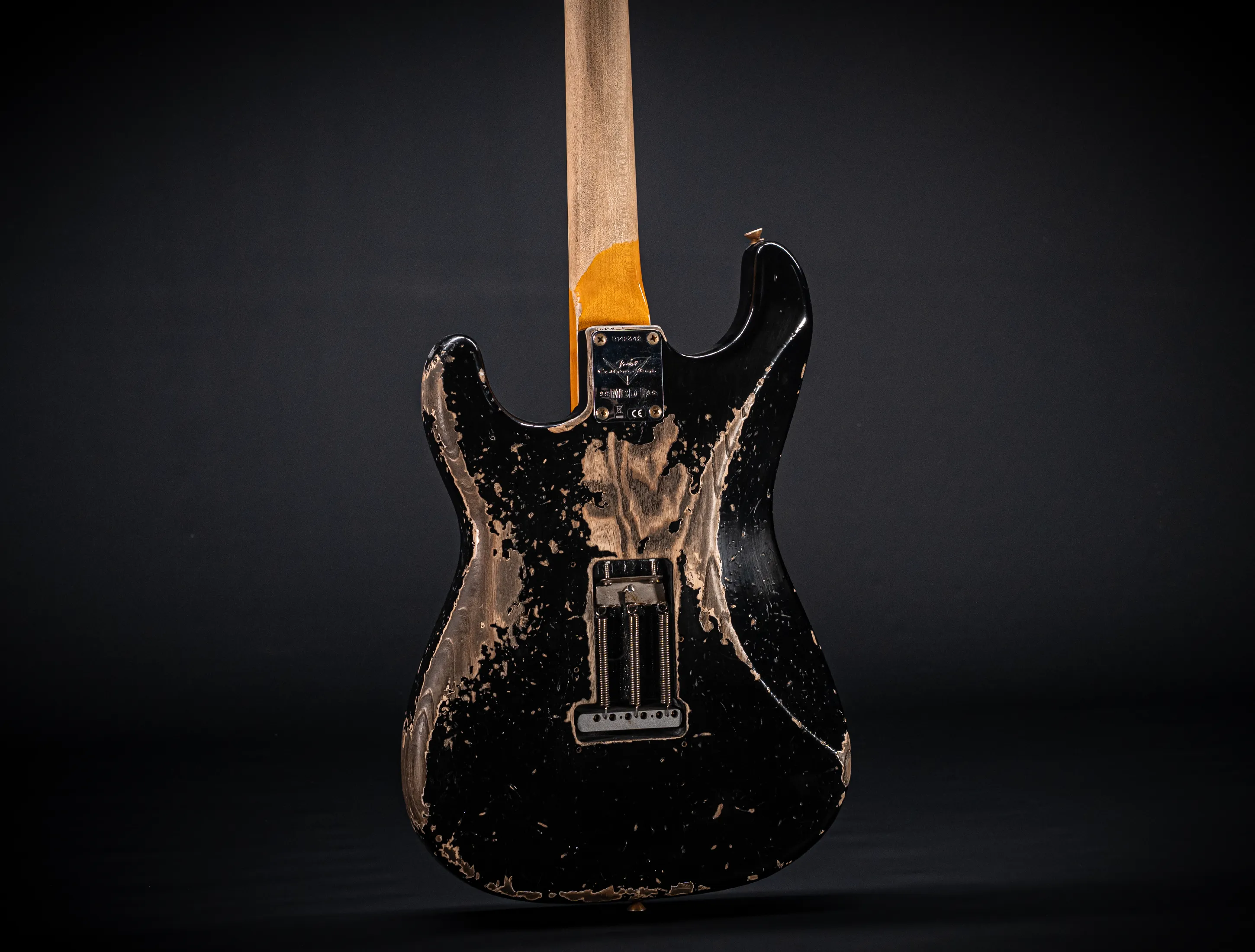 Fender MBD II 1962 Humbucker Stratocaster MIDAS Super Heavy Relic - ASH Body Black