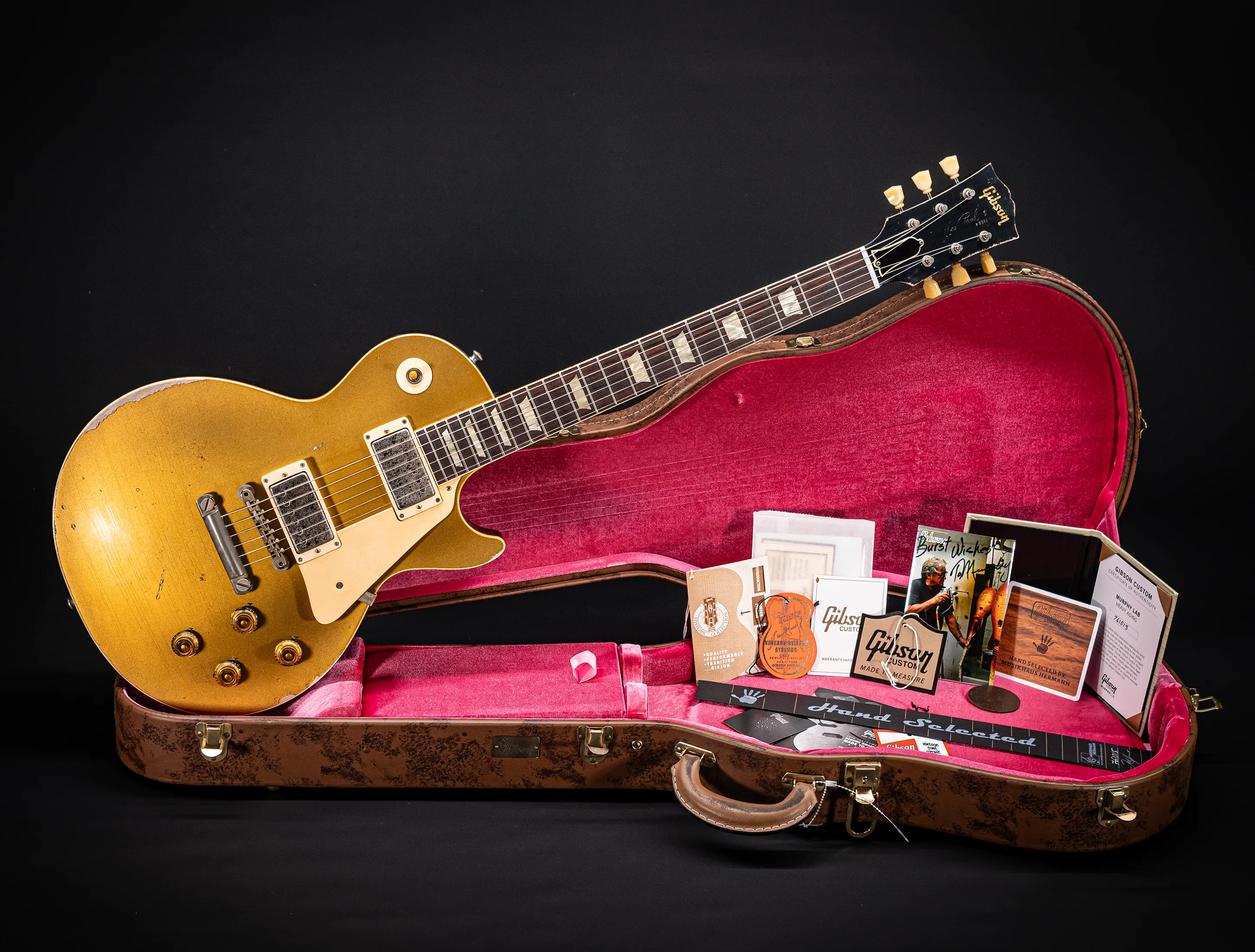 Gibson Les Paul 1957 Goldtop DARKBACK Murphy Lab Heavy Factory Special