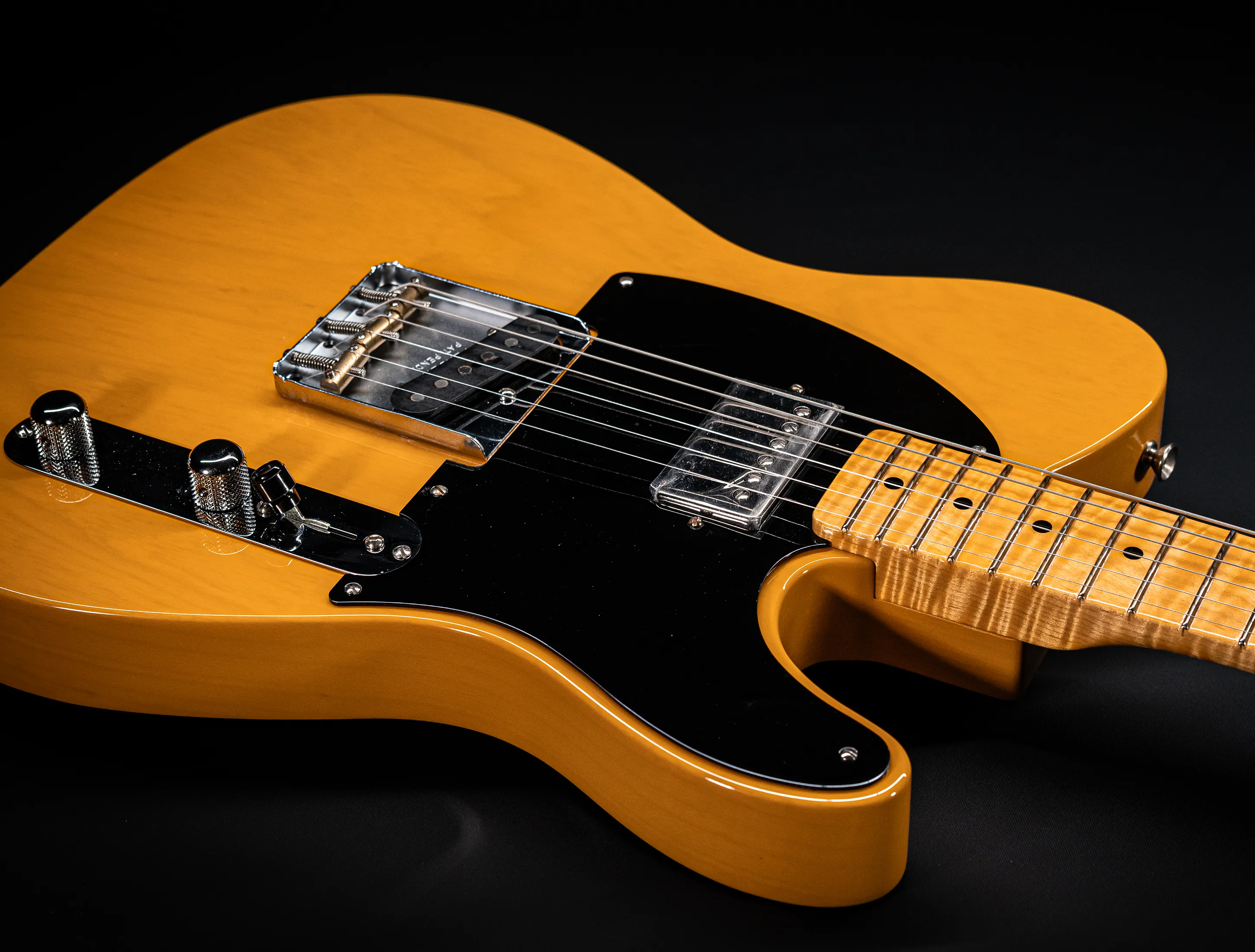 Fender MBD 1952 Humbucker Telecaster GLOSS NOS flame Neck - Butterscotch Blonde