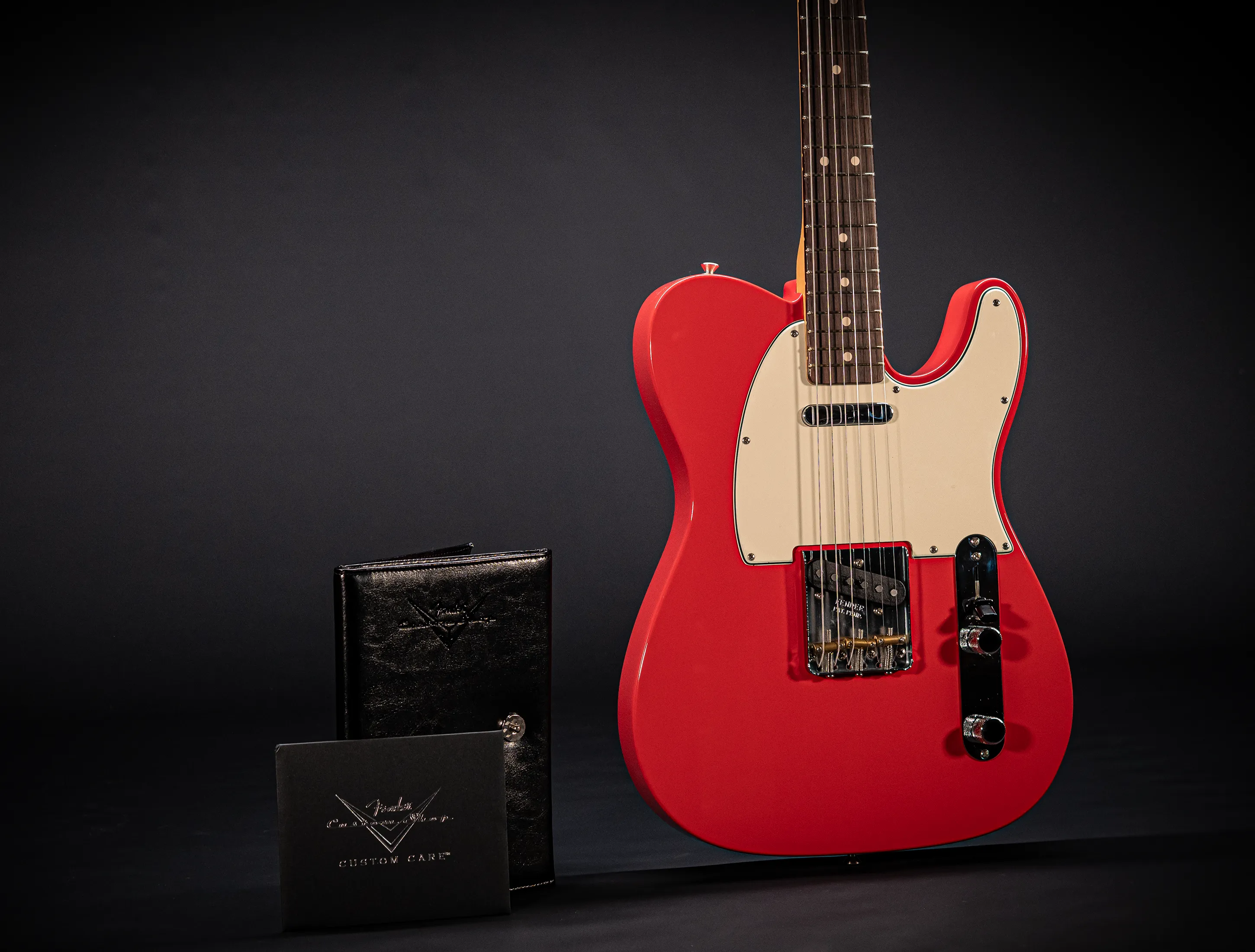 Fender MBD 1963 Telecaster Timeless NOS flame Neck - Fiesta Red