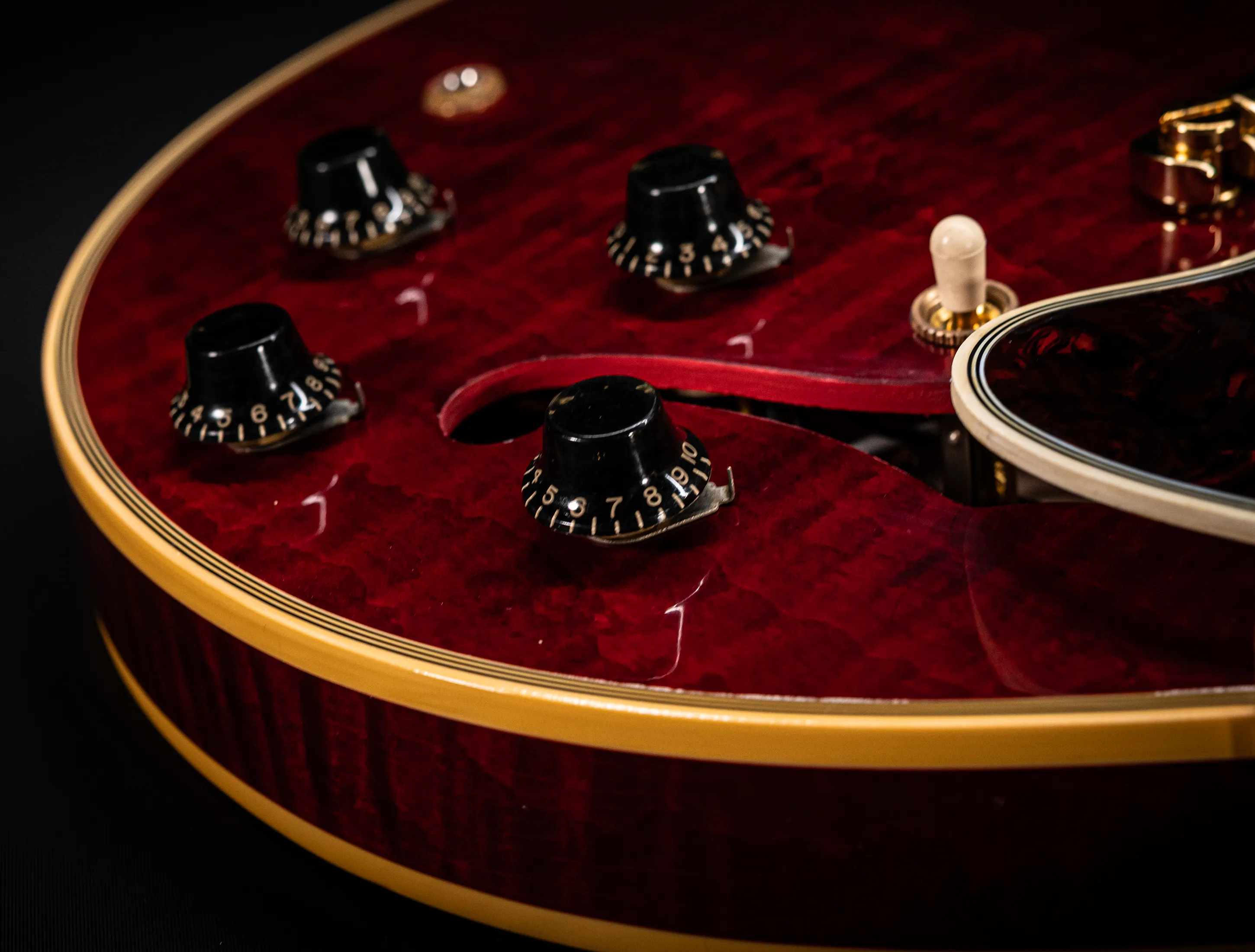 Gibson ES-355 1959 Custom Shop Murphy Lab Ultra Light Aged Figured Maple - Viking Red