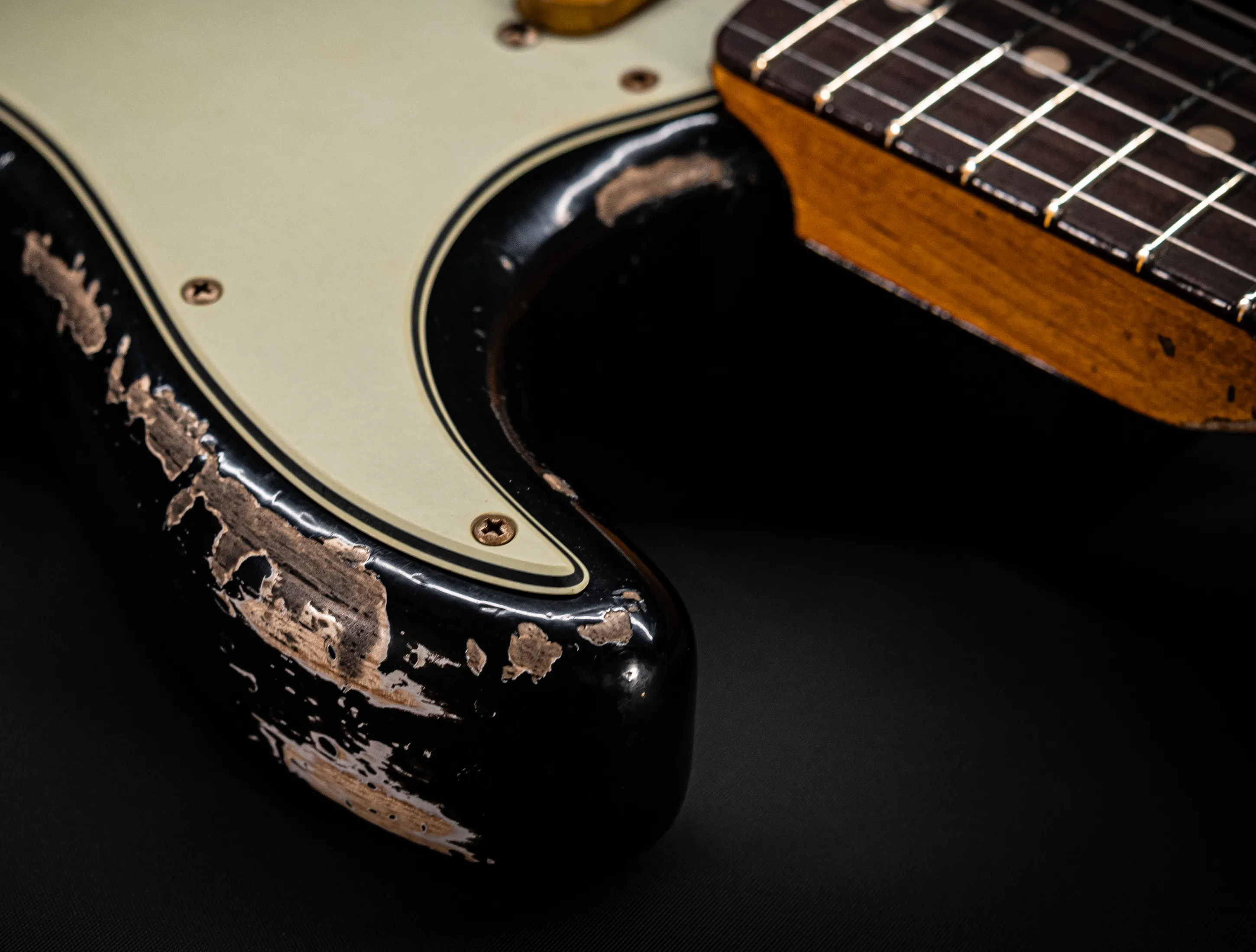 Fender MBD II 1962 Stratocaster MIDAS Super Heavy Relic - ASH Body Black
