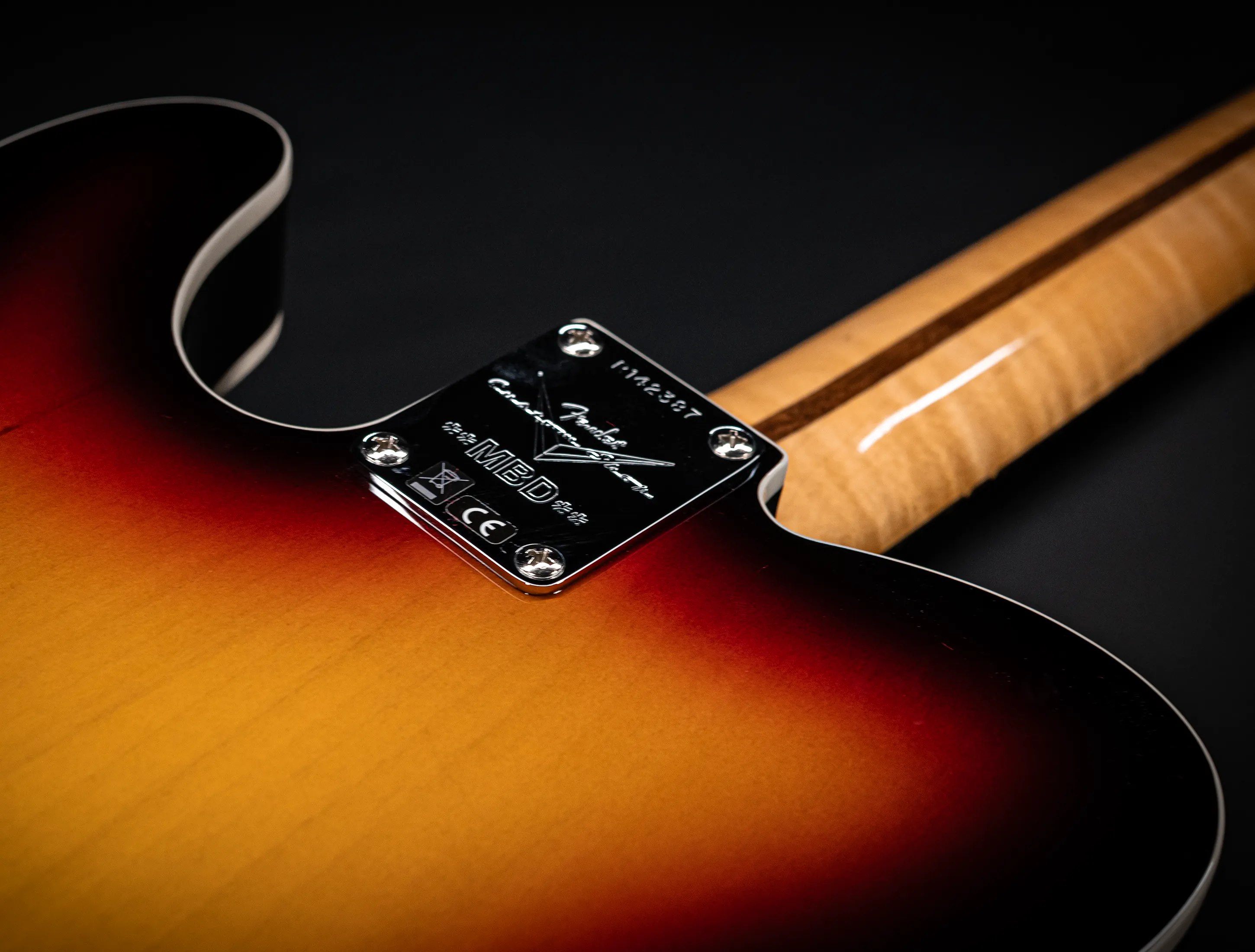 Fender MBD Limited 1960 Telecaster Custom NOS Flame Neck - Sunburst