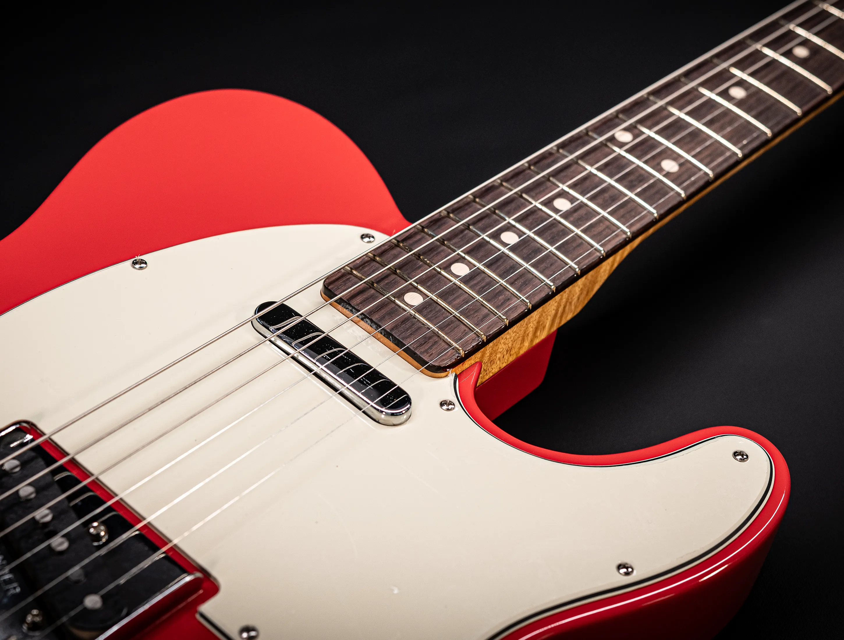 a164300 Fender MBD Limited 1963 Telecaster Timeless NOS flame Neck - Fiesta Red