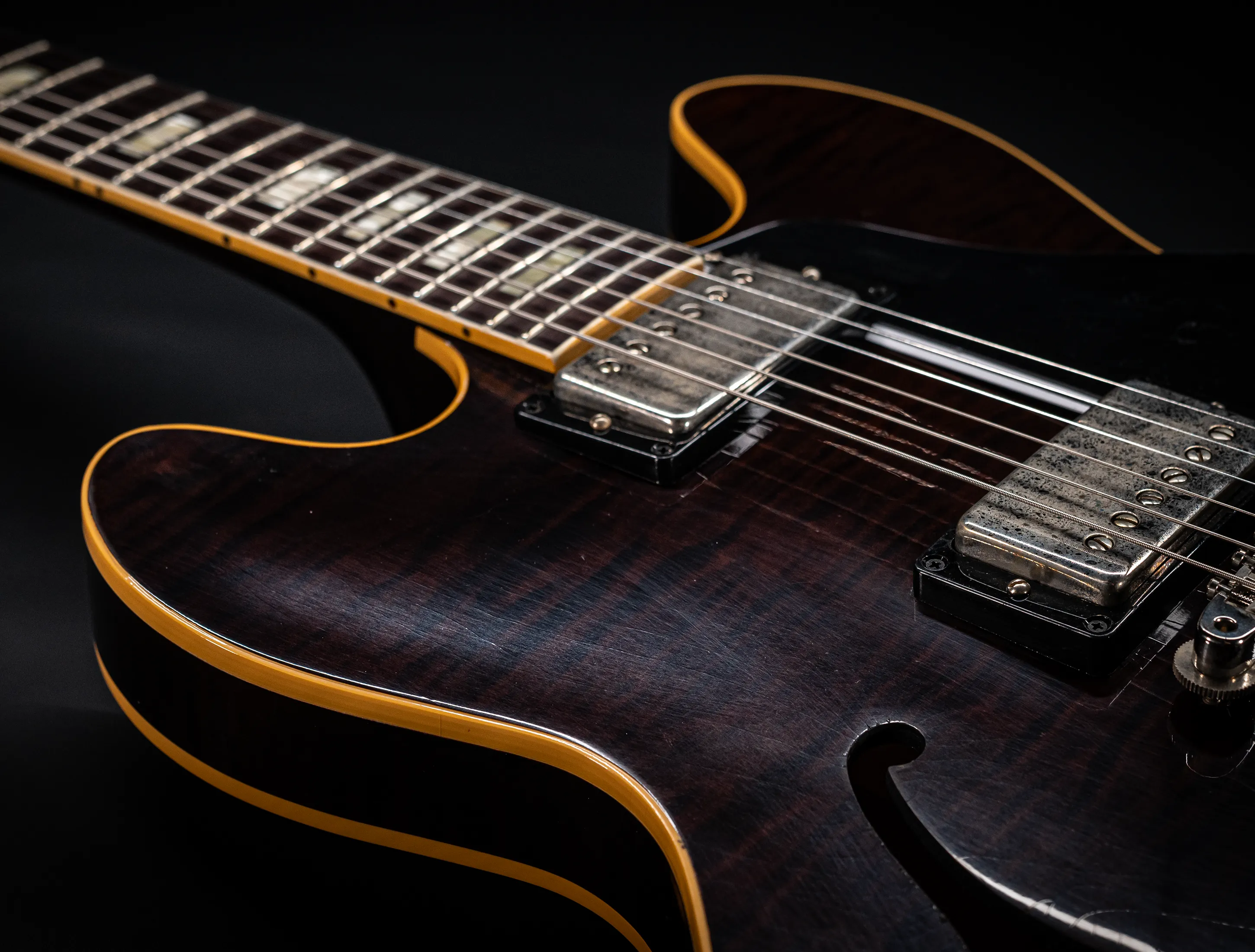 Gibson ES-335 1964 Custom Shop Murphy Lab Ultra Light Aged Figured Maple - Dark Walnut